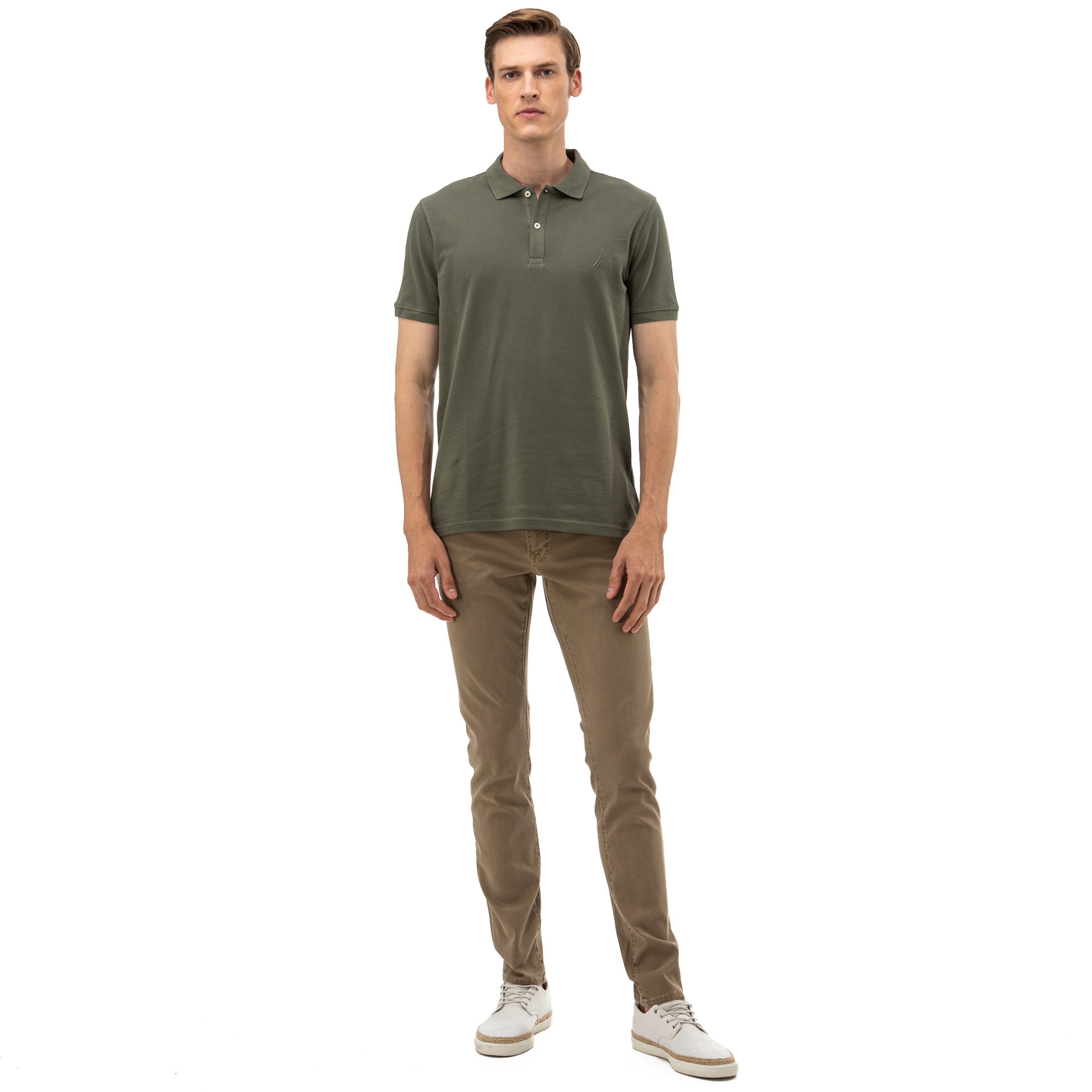 Nautica Erkek Bej Slim Fit Pantolon