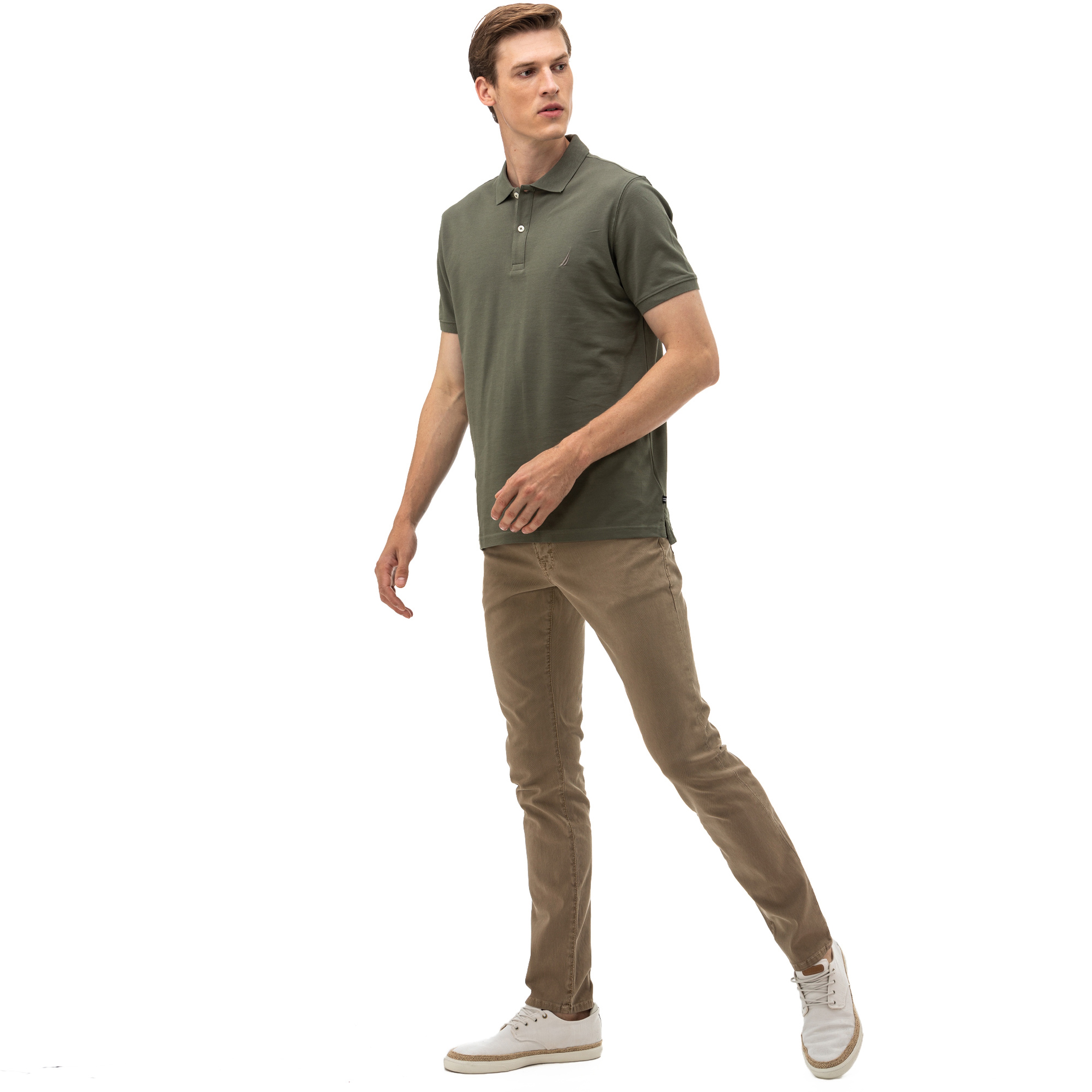 Nautica Erkek Bej Slim Fit Pantolon