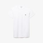Erkek Slim Fit Bisiklet Yaka Beyaz T-Shirt