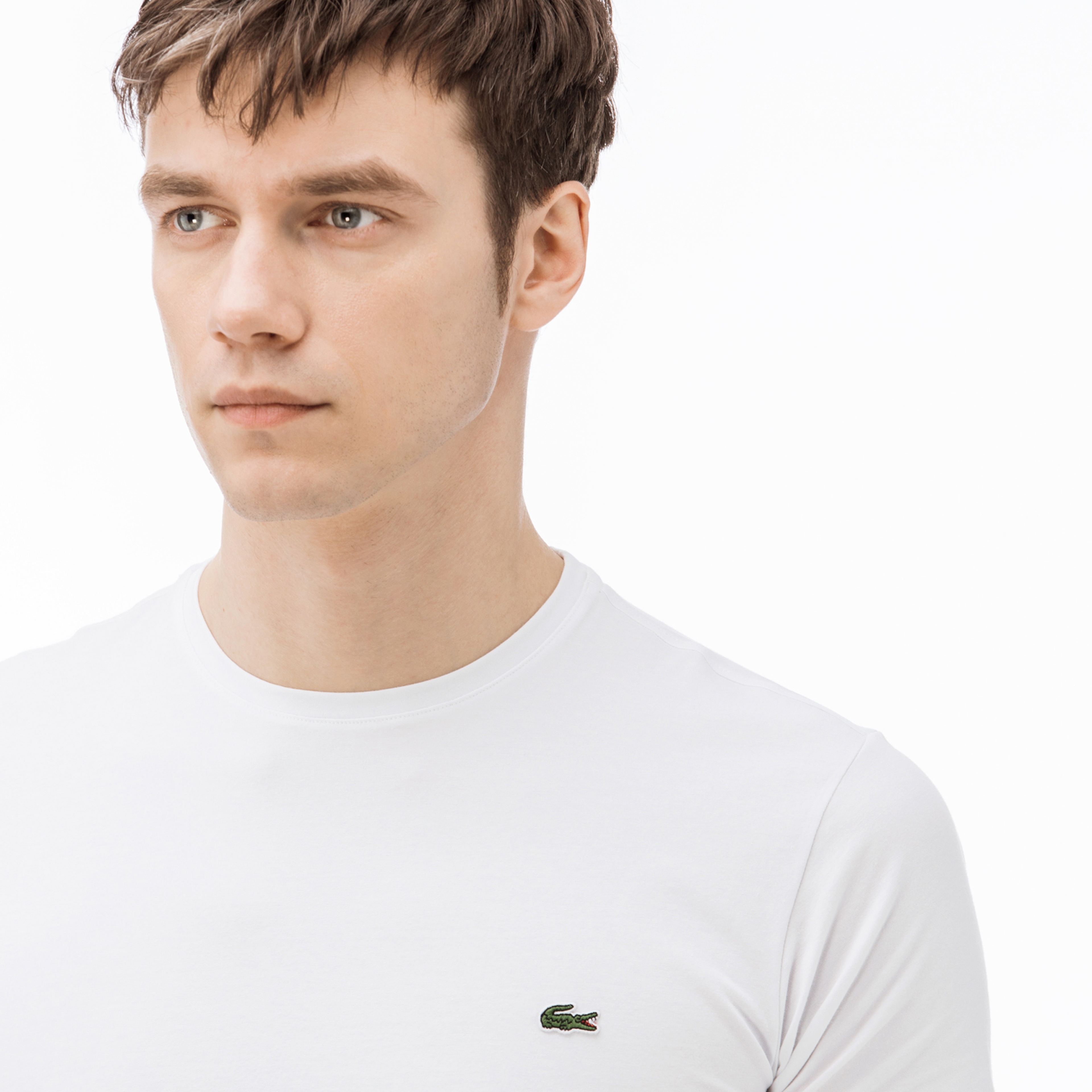 Lacoste Erkek Beyaz T-Shirt