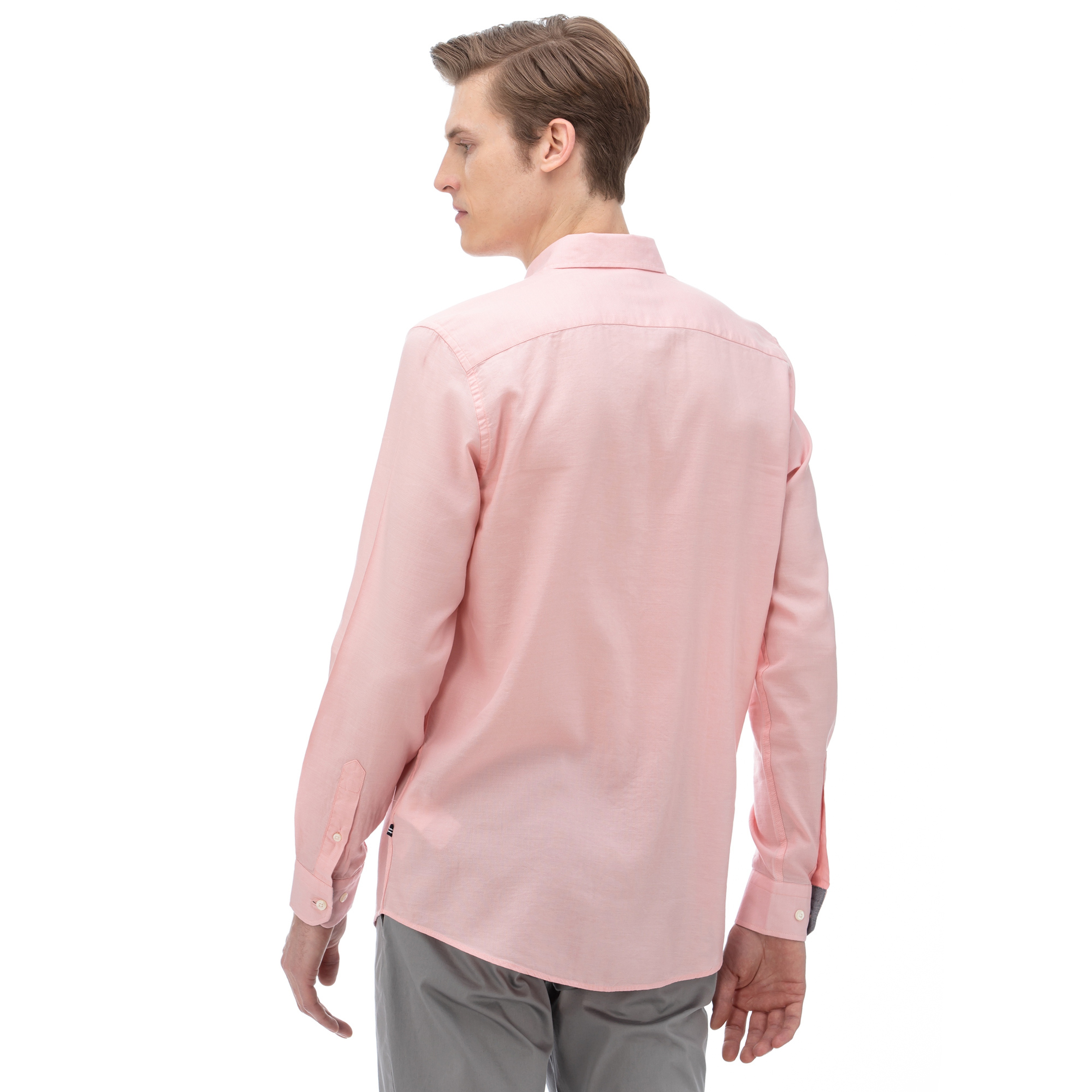 NAUTICA Erkek Slim Fit Pembe Gömlek