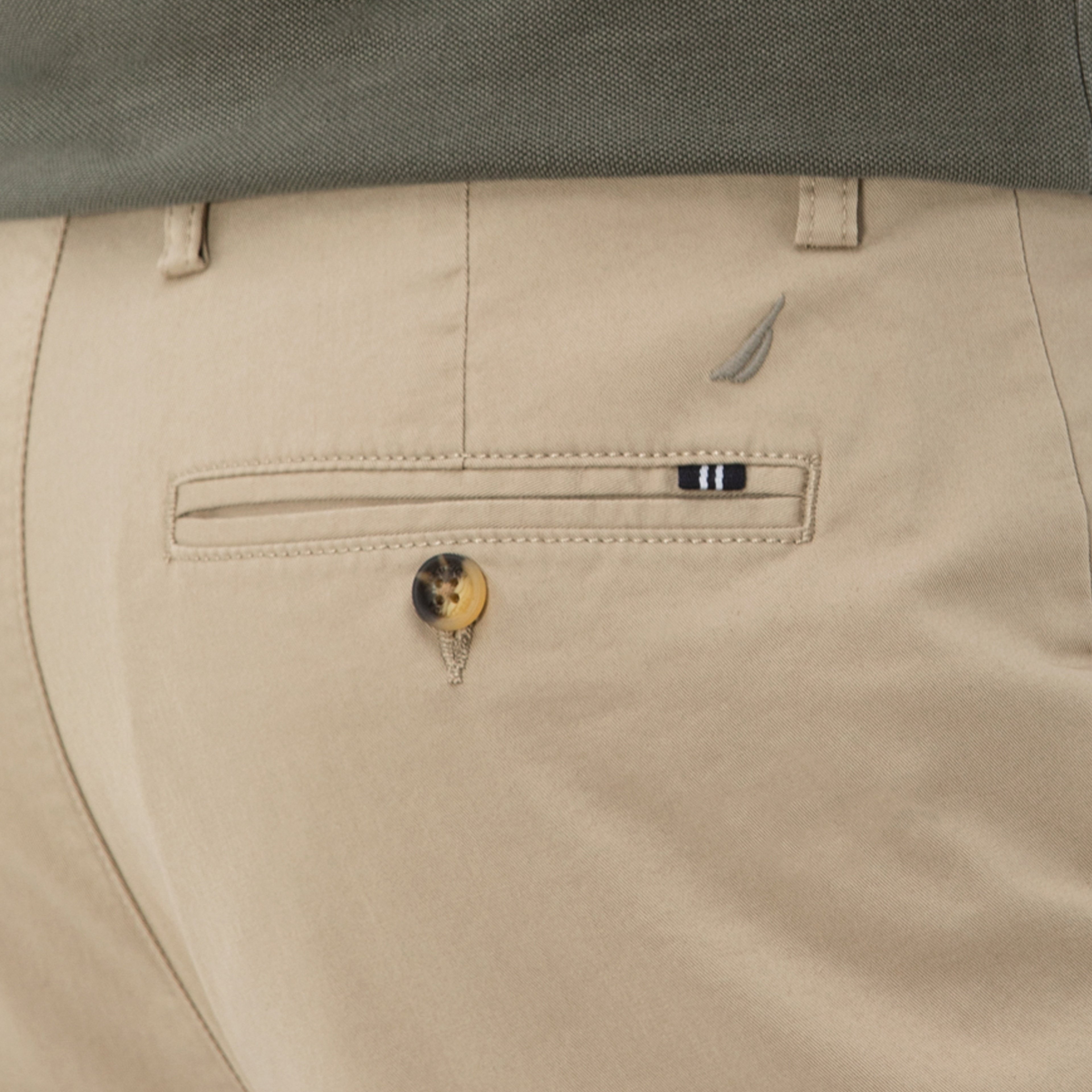 Nautica Erkek Bej Slim Fit Chino Pantolon