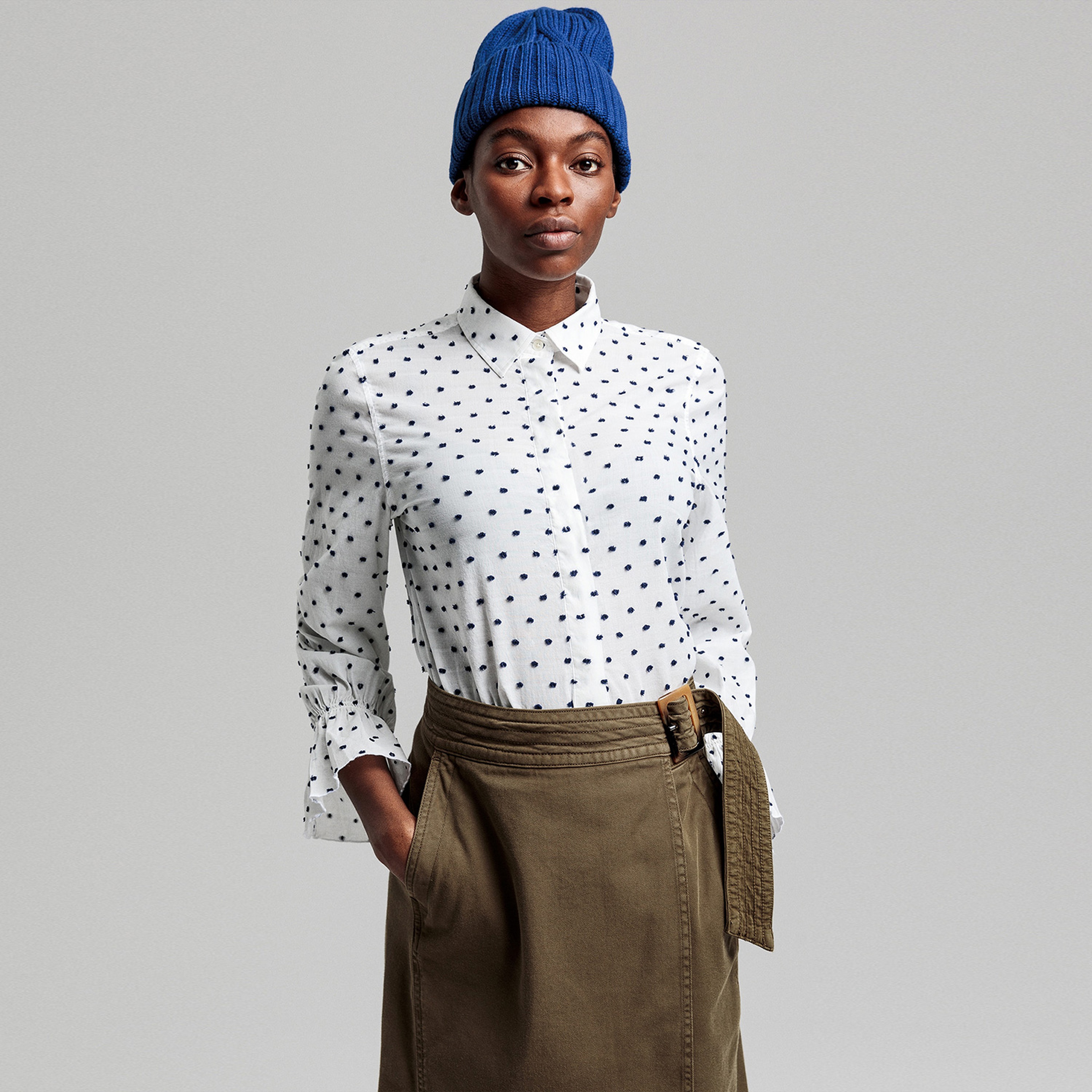 GANT Kadın Beyaz Regular Fit Gömlek