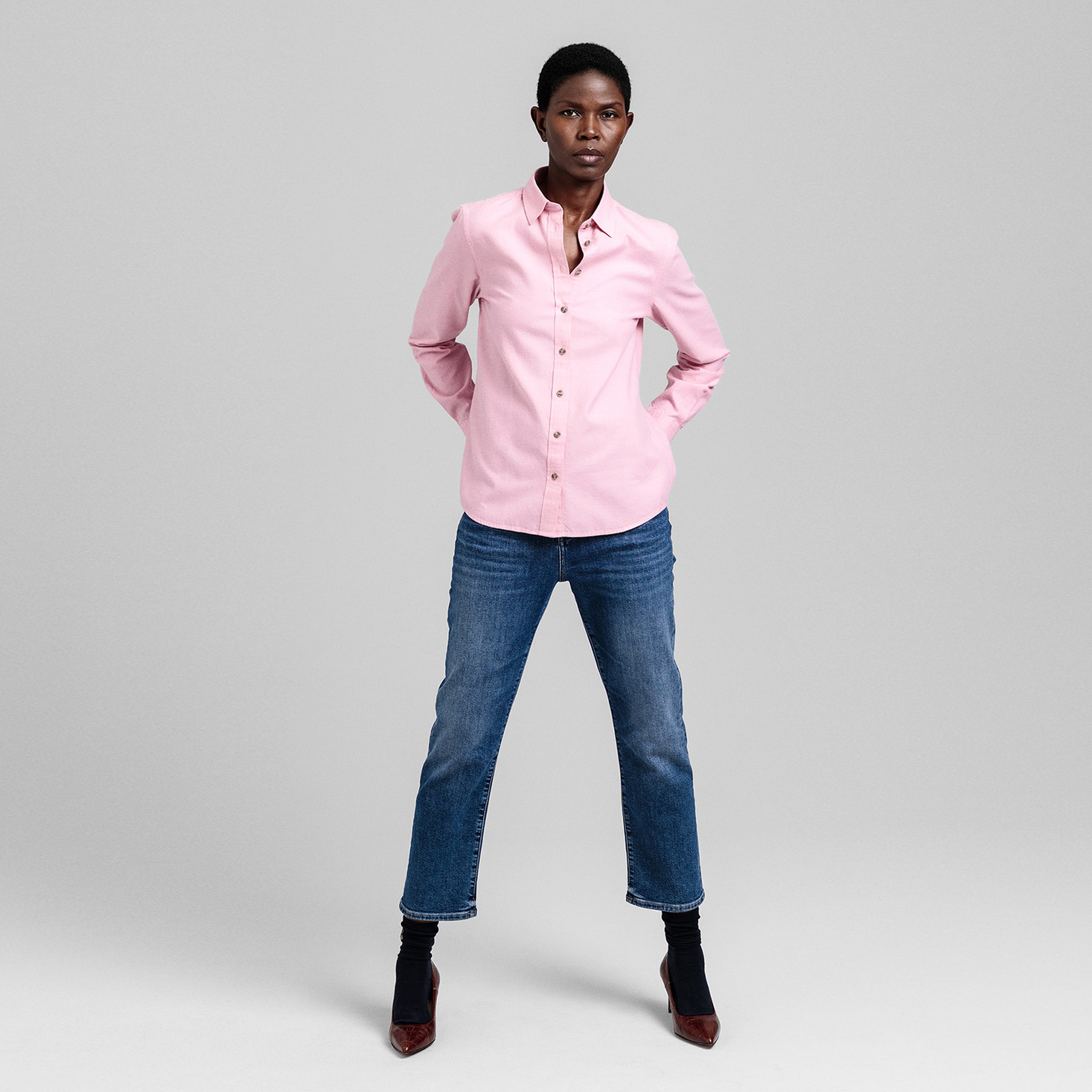 GANT Kadın Pembe Regular Fit Gömlek