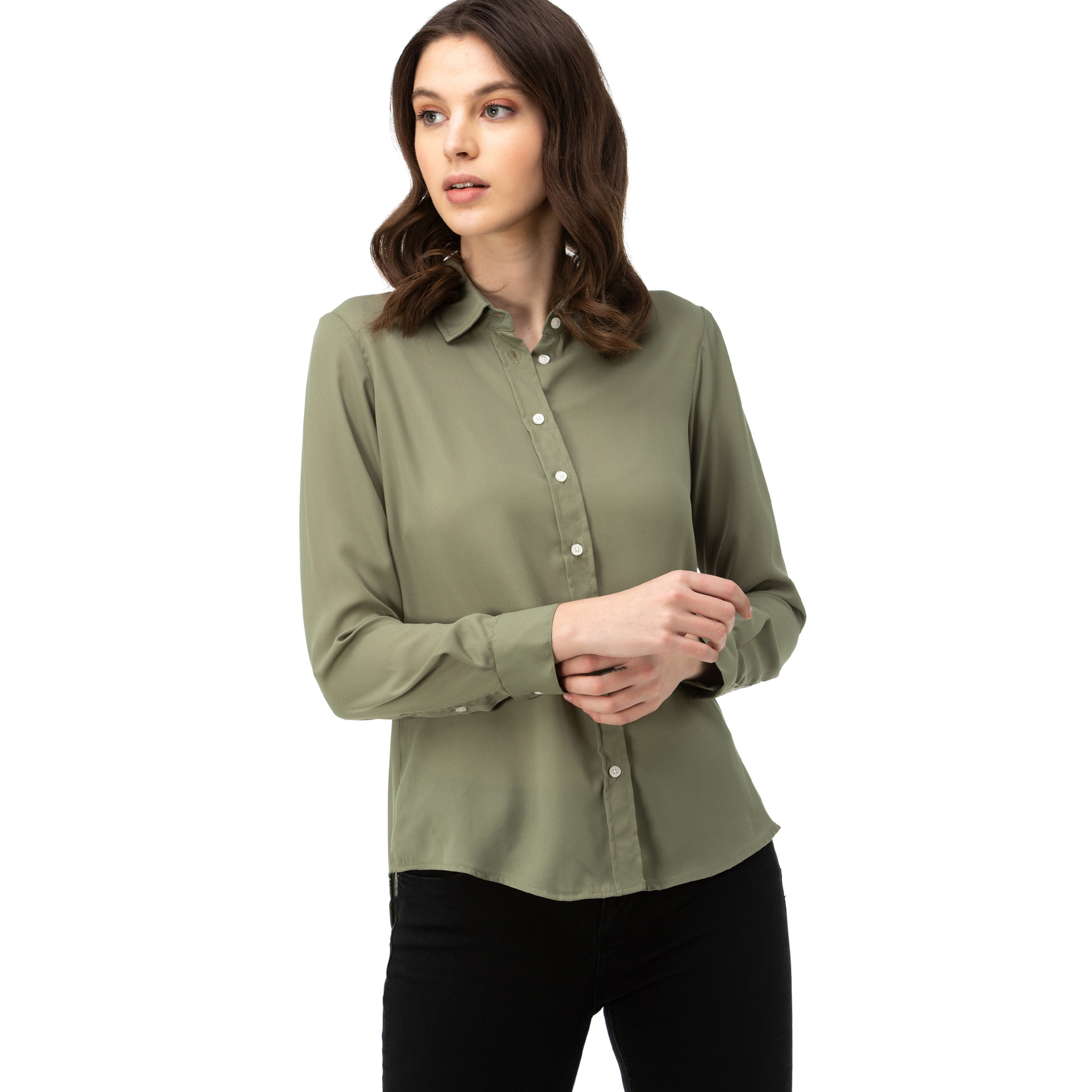 NAUTICA KADIN YEŞİL GÖMLEK