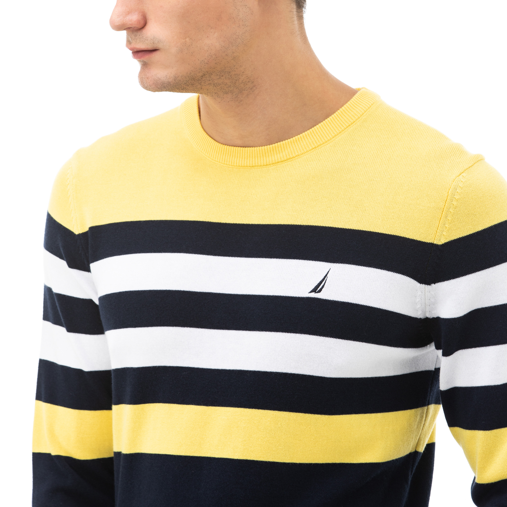 NAUTICA ERKEK SARI TRİKO KAZAK