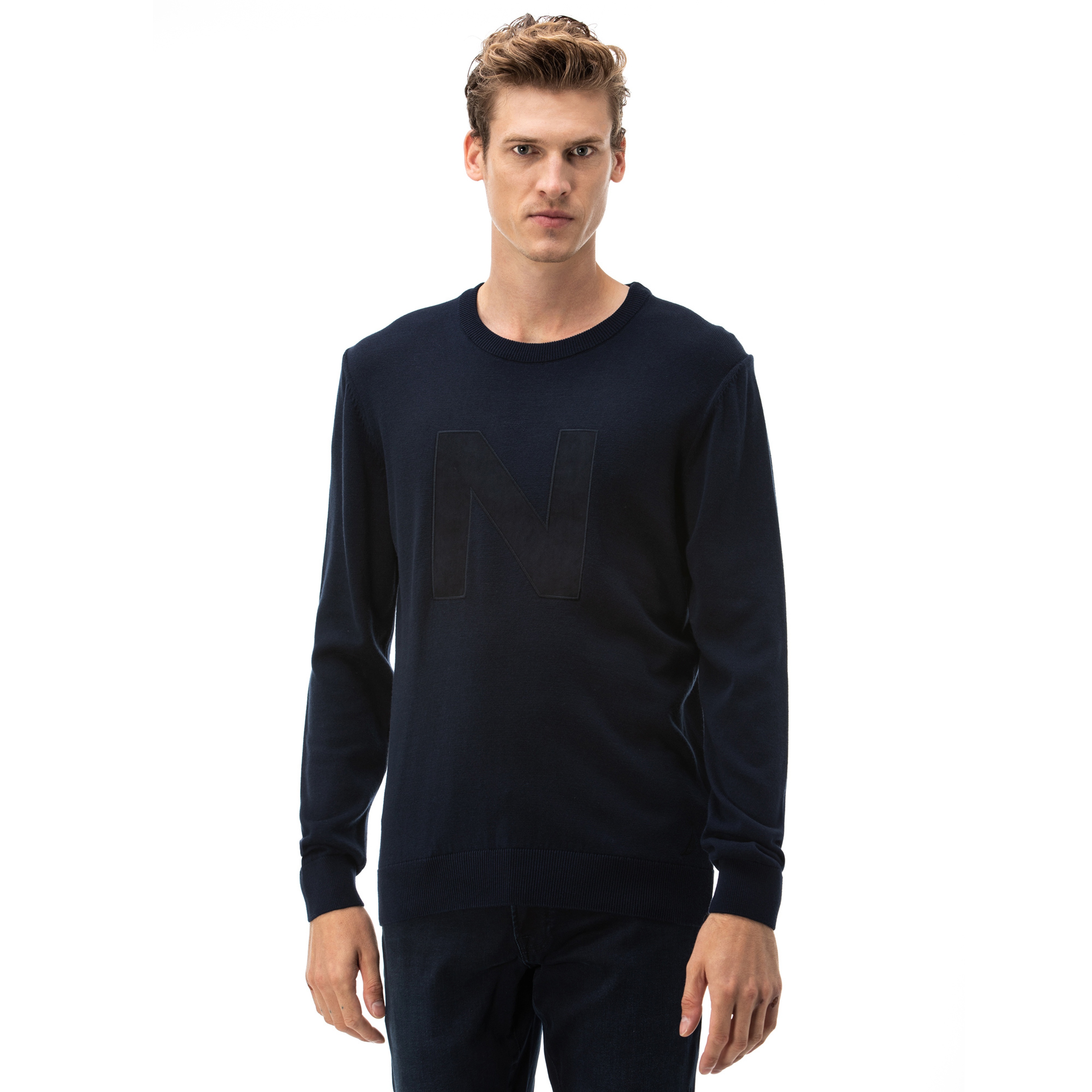 NAUTICA ERKEK LACİVERT TRİKO KAZAK