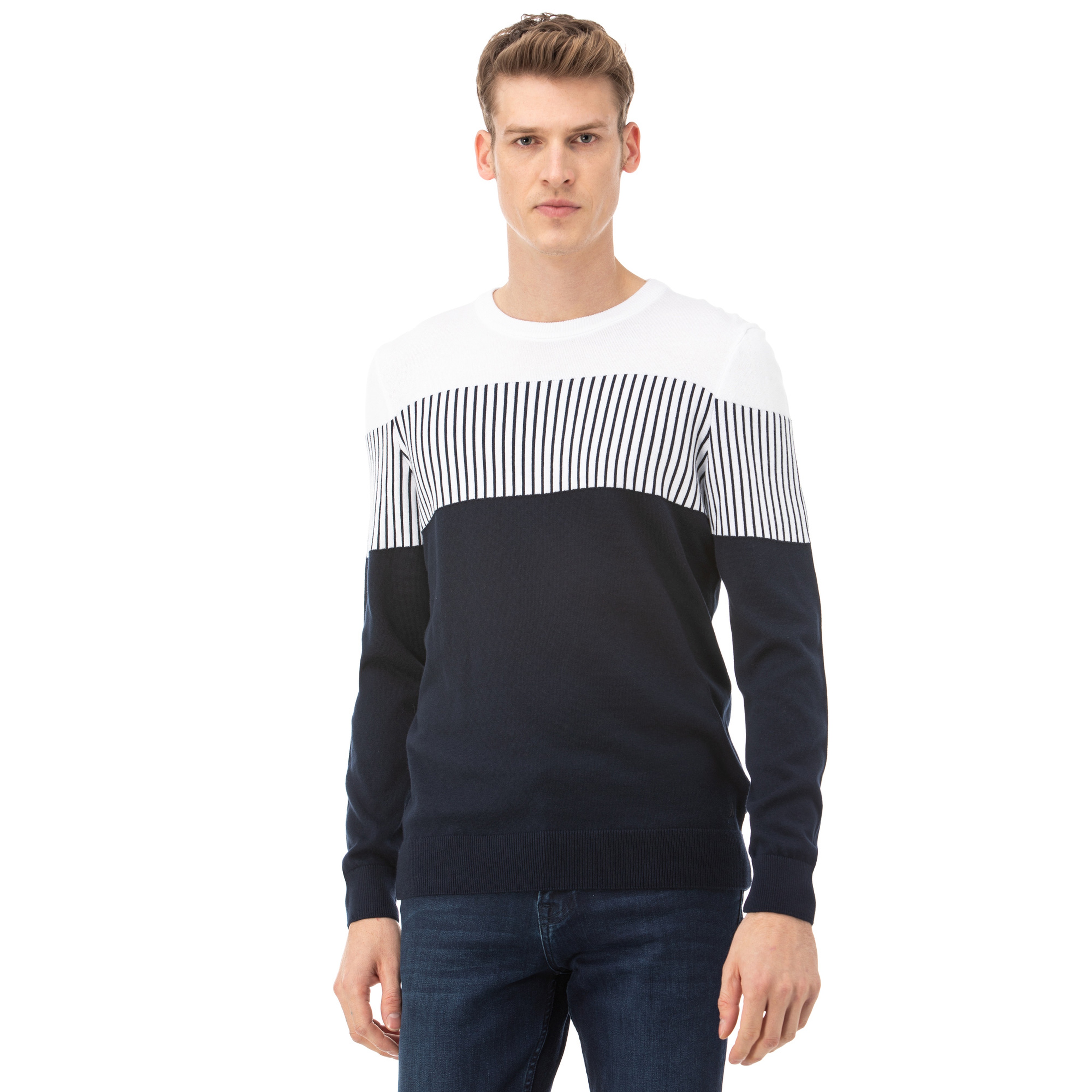 NAUTICA ERKEK LACİVERT TRİKO KAZAK