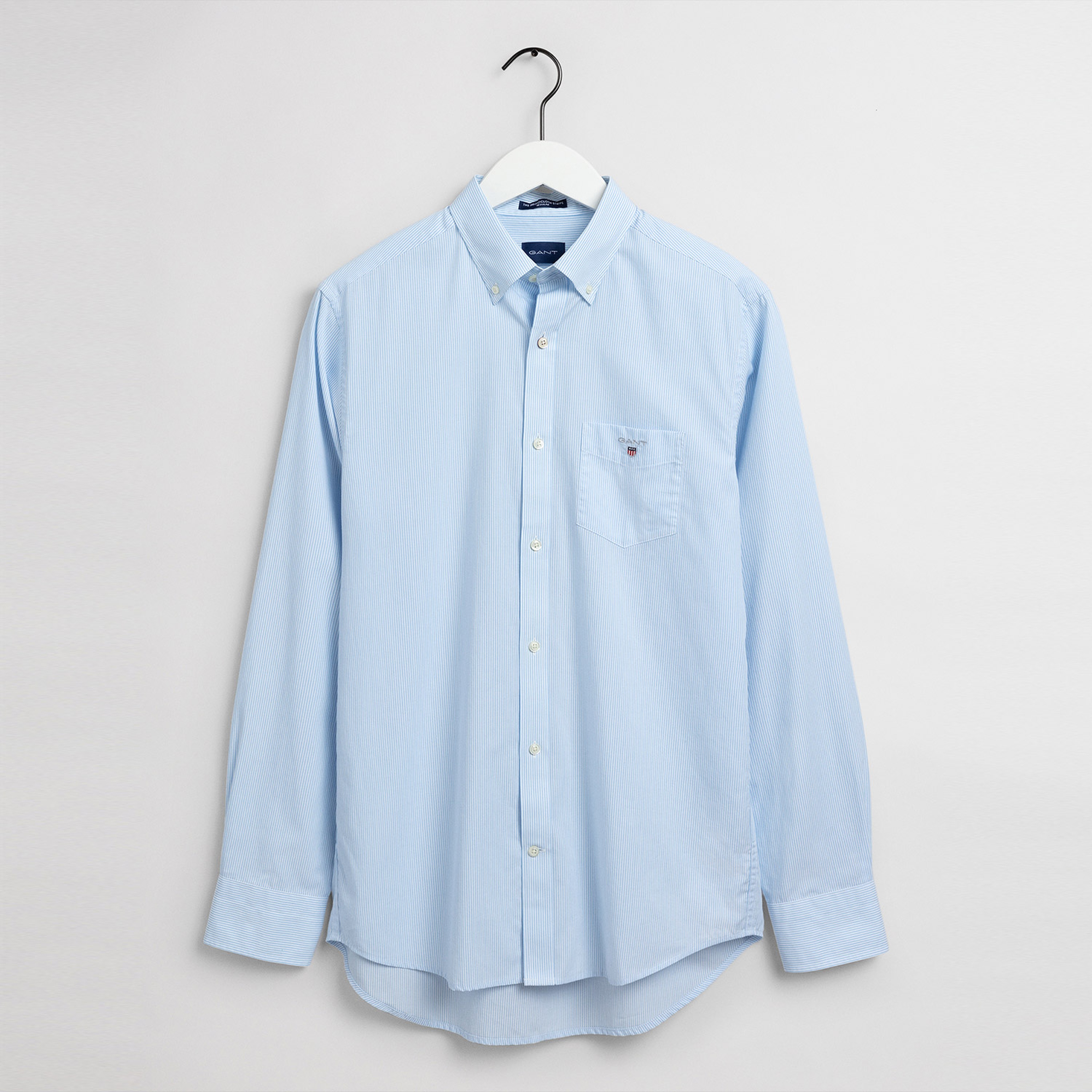 GANT Erkek Mavi Regular Fit Düğmeli Yaka Gömlek