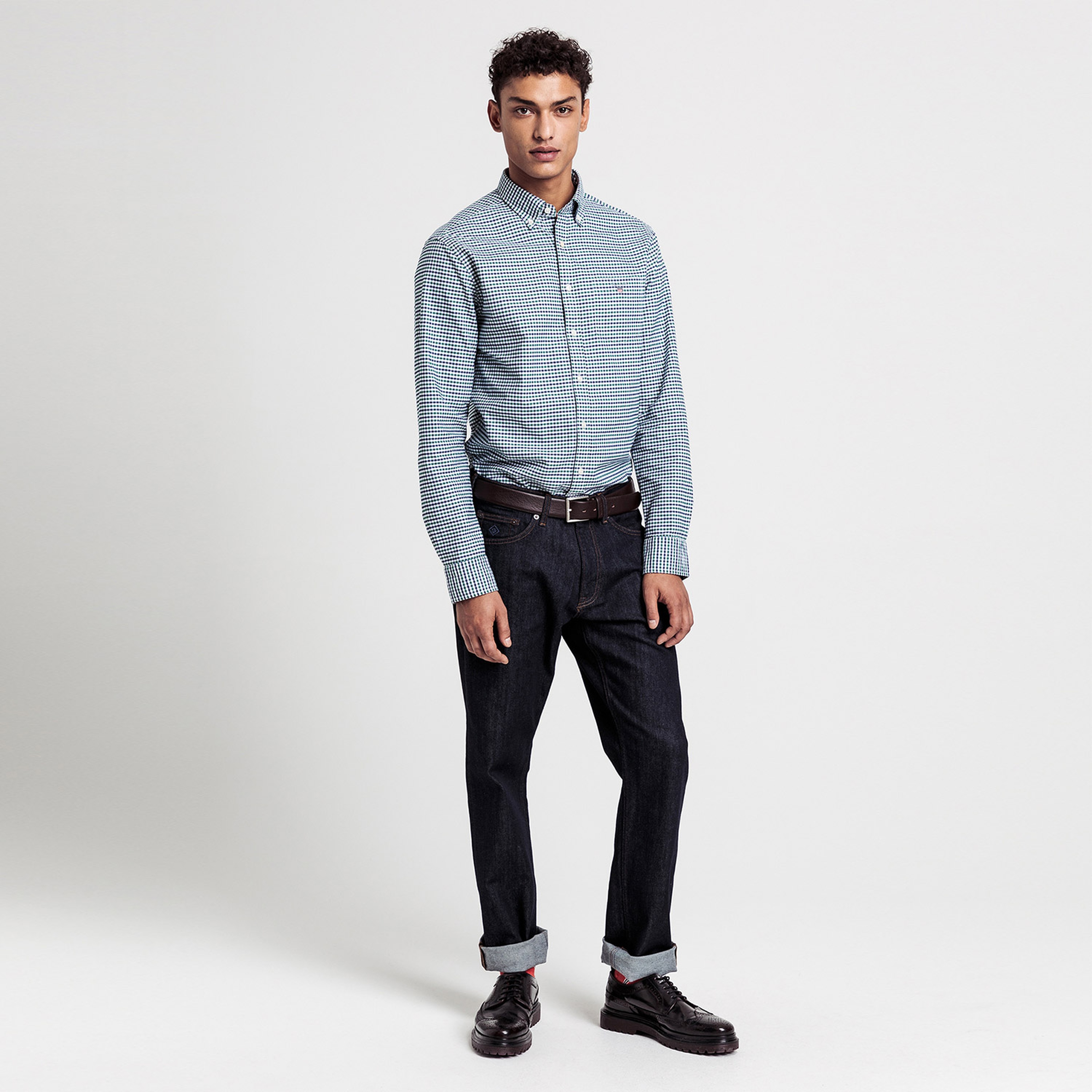 Gant Erkek Lacivert Regular Fit Jean Pantolon