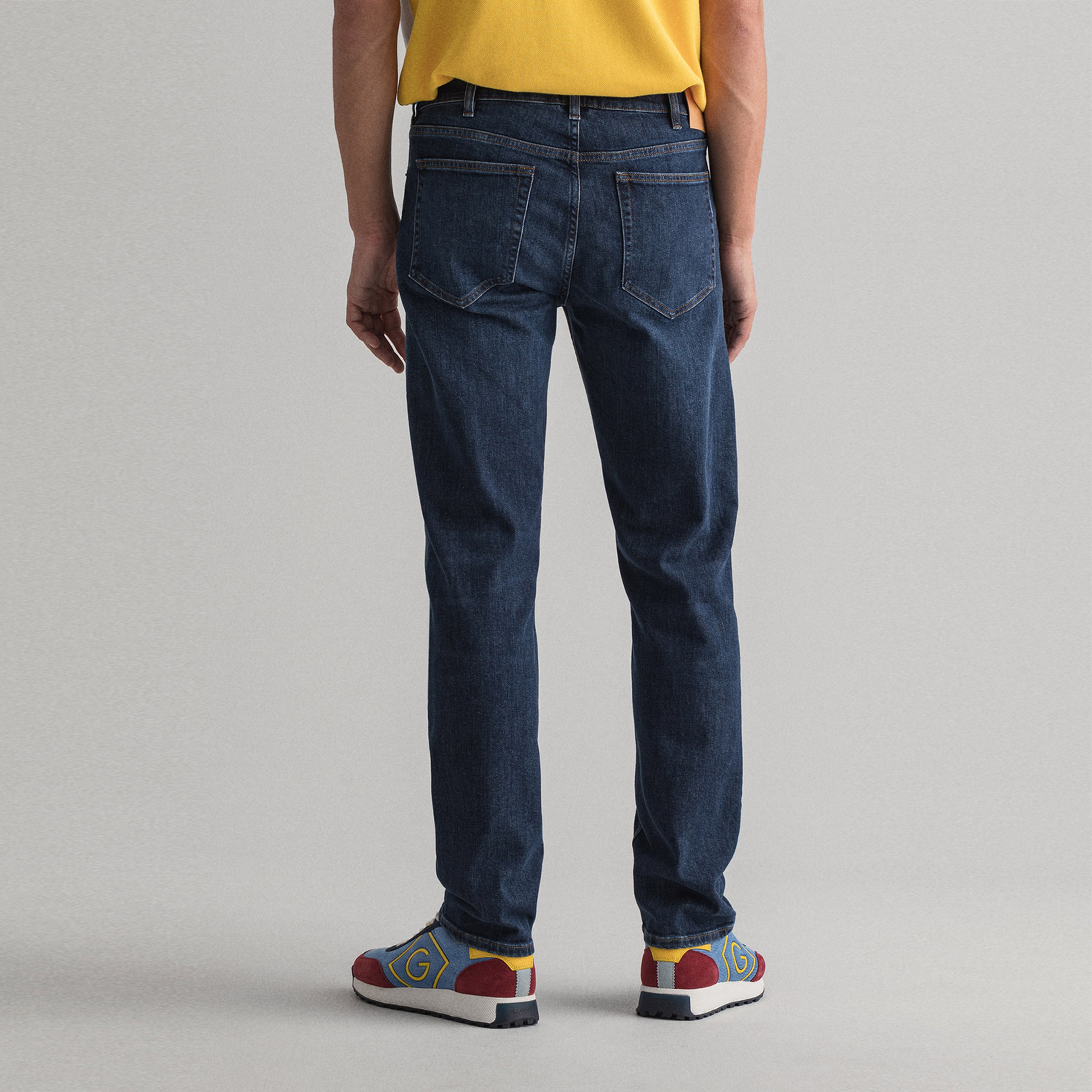 Gant Erkek Lacivert Regular Fit Jean Pantolon