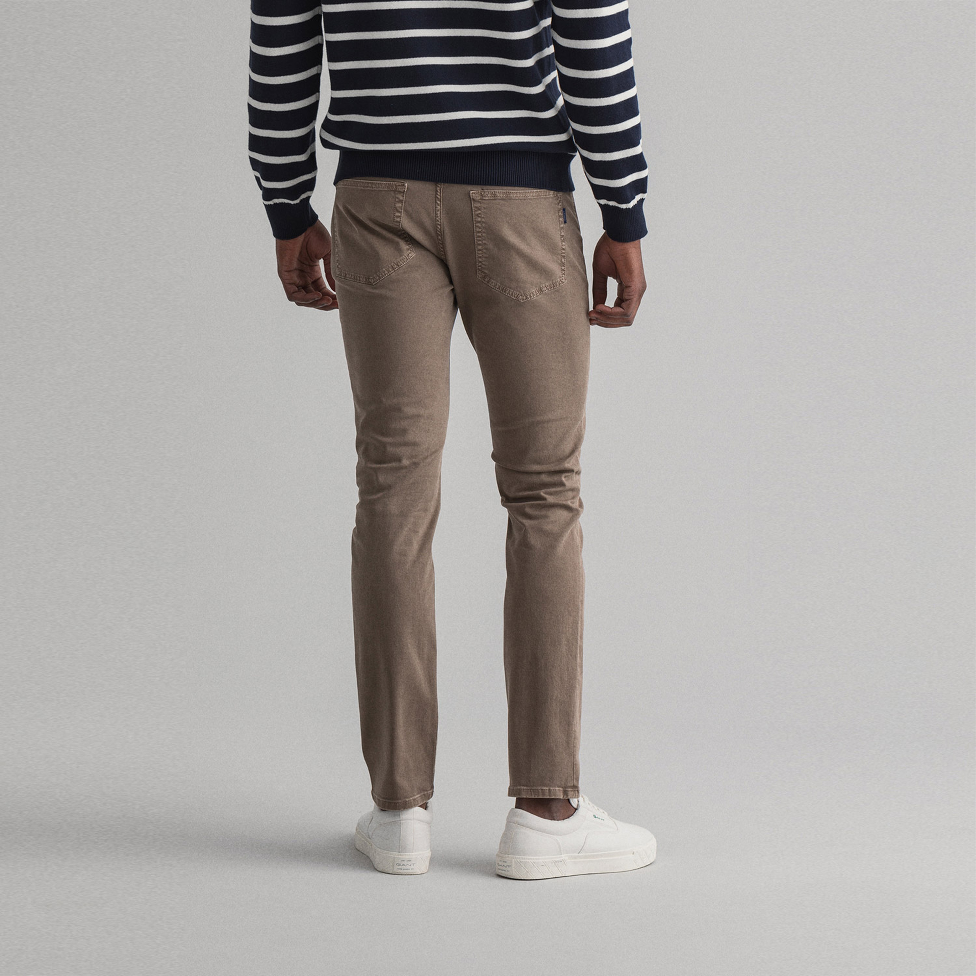Gant Erkek Kahverengi Slim Fit Jean Pantolon