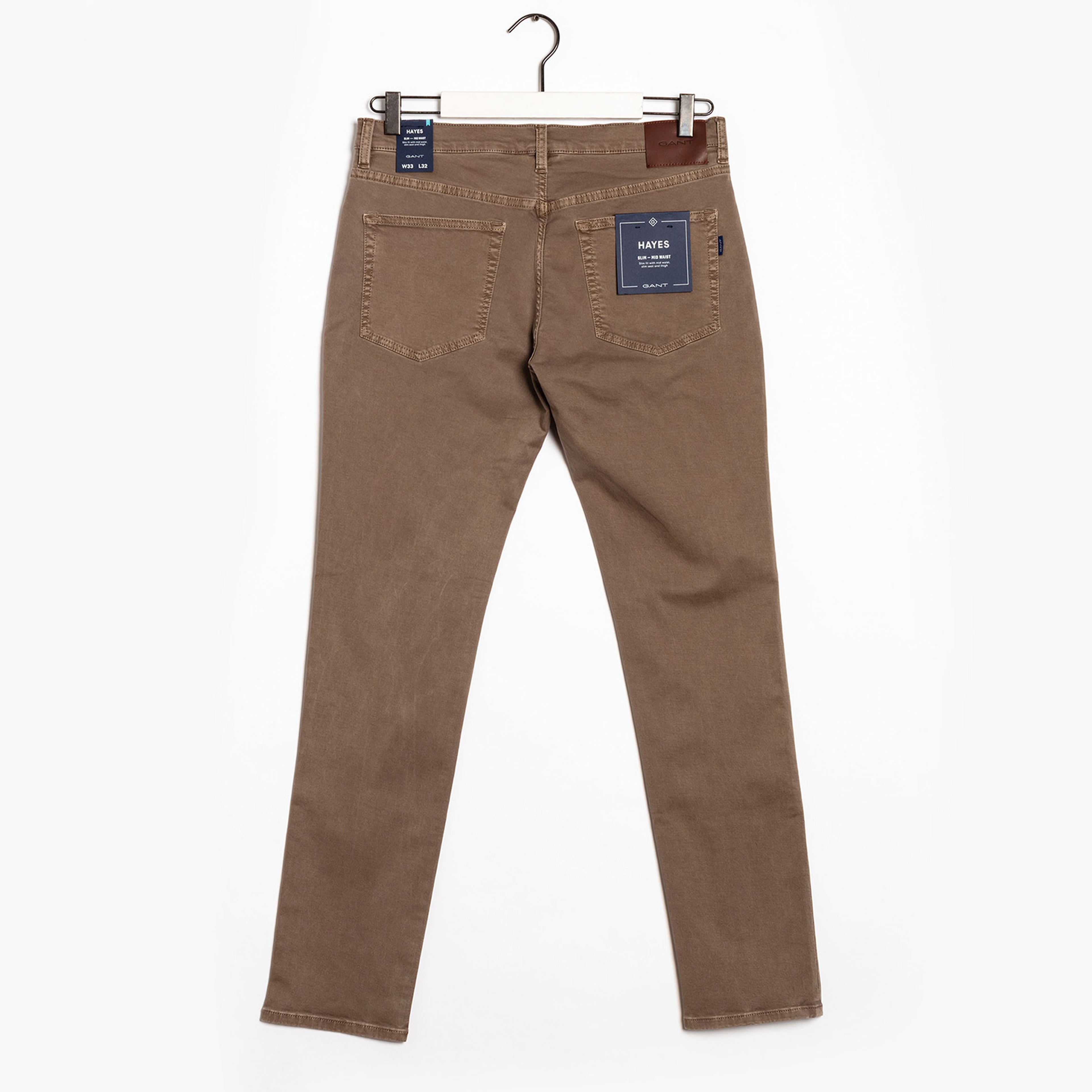 Gant Erkek Kahverengi Slim Fit Jean Pantolon