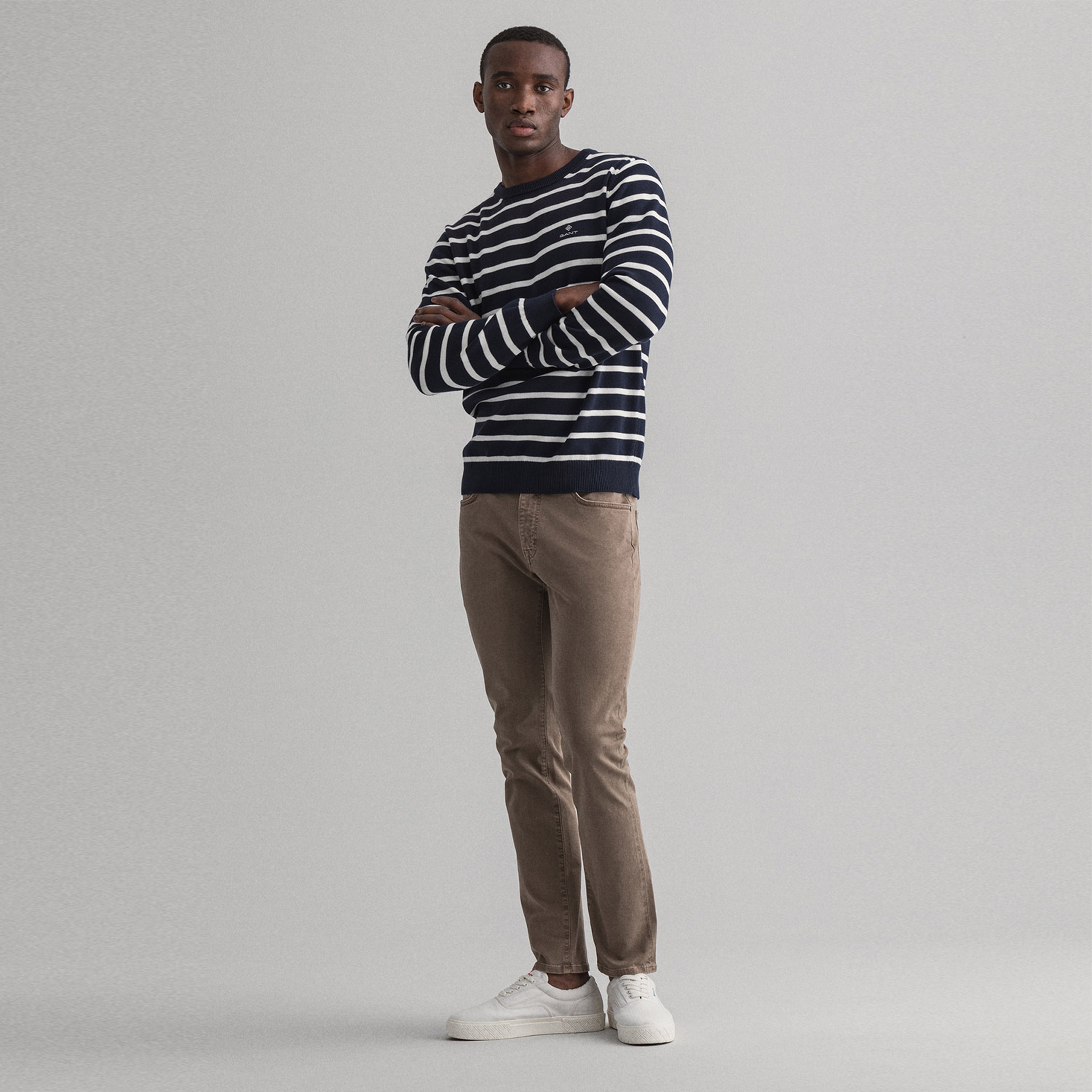 Gant Erkek Kahverengi Slim Fit Jean Pantolon