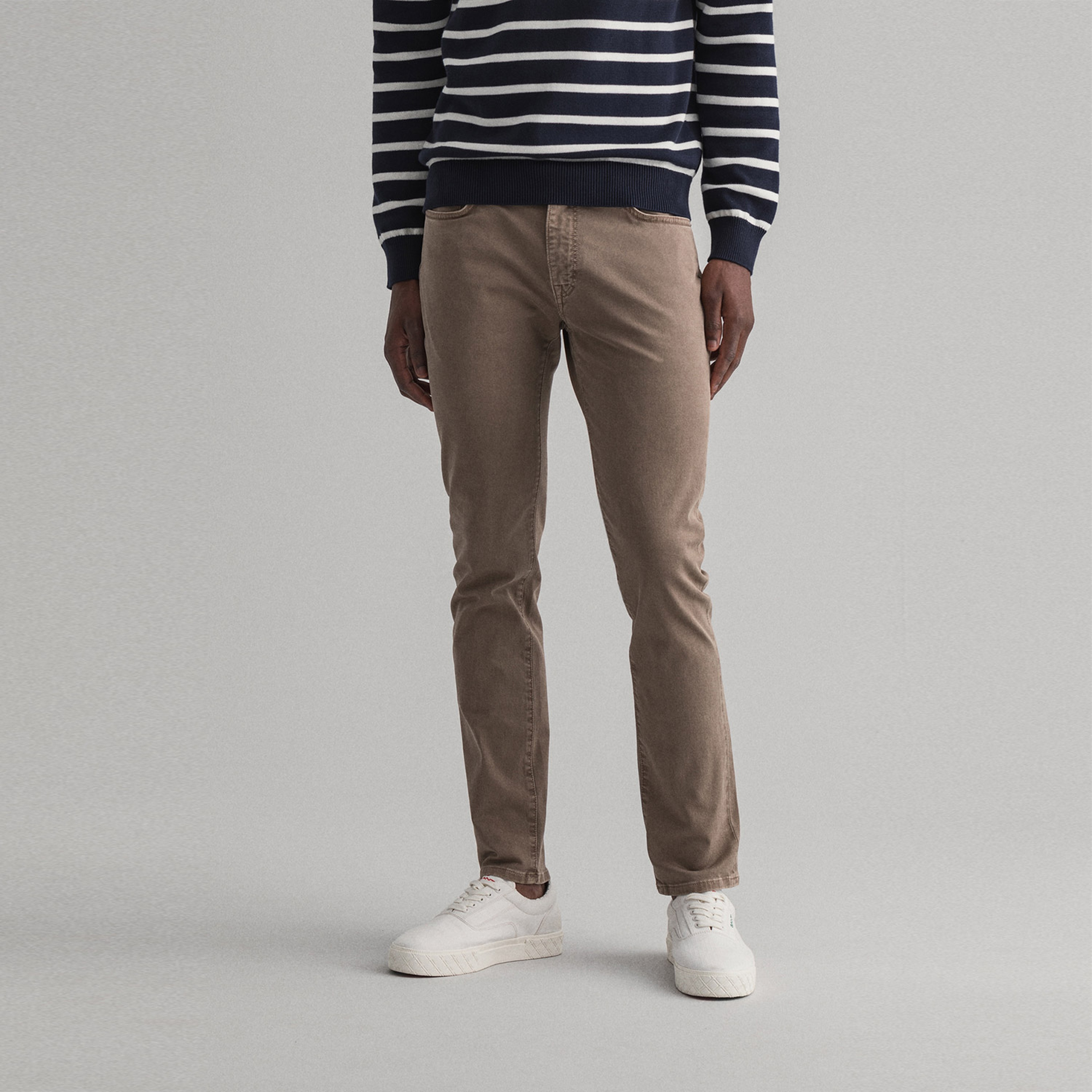 Gant Erkek Kahverengi Slim Fit Jean Pantolon