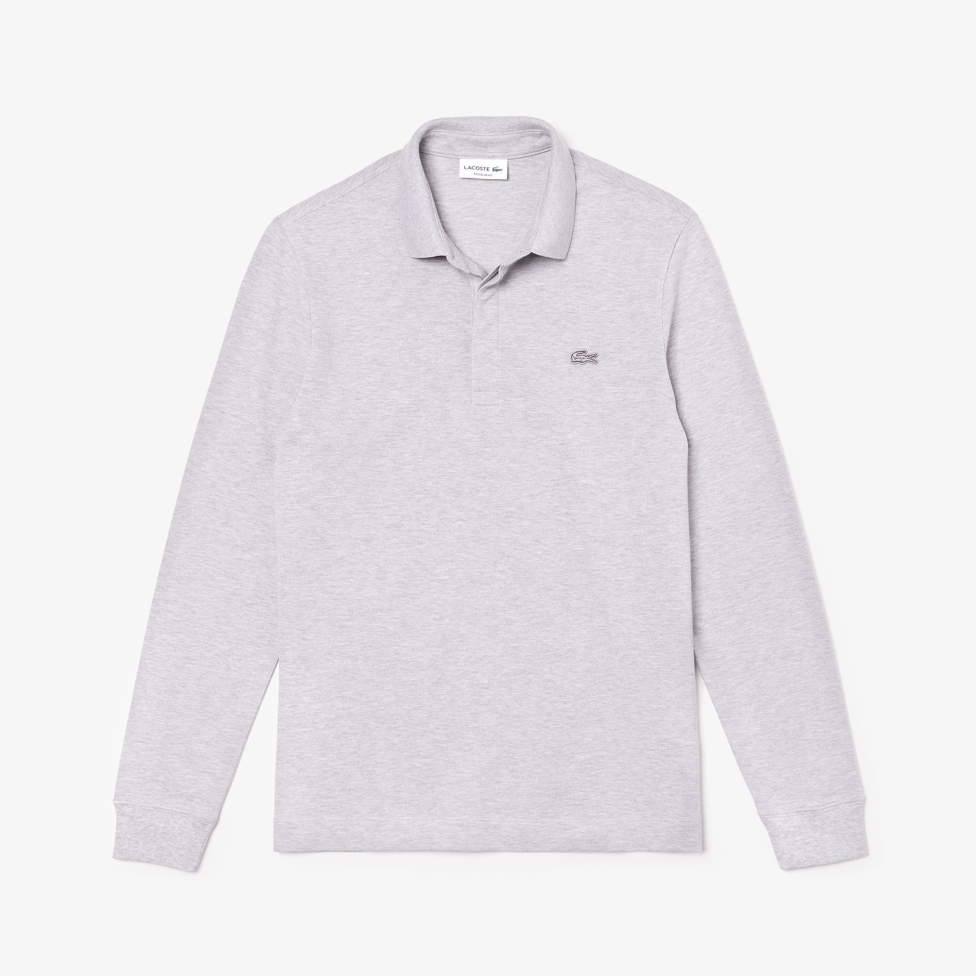 Erkek Regular Fit Uzun Kollu Gri Paris Polo