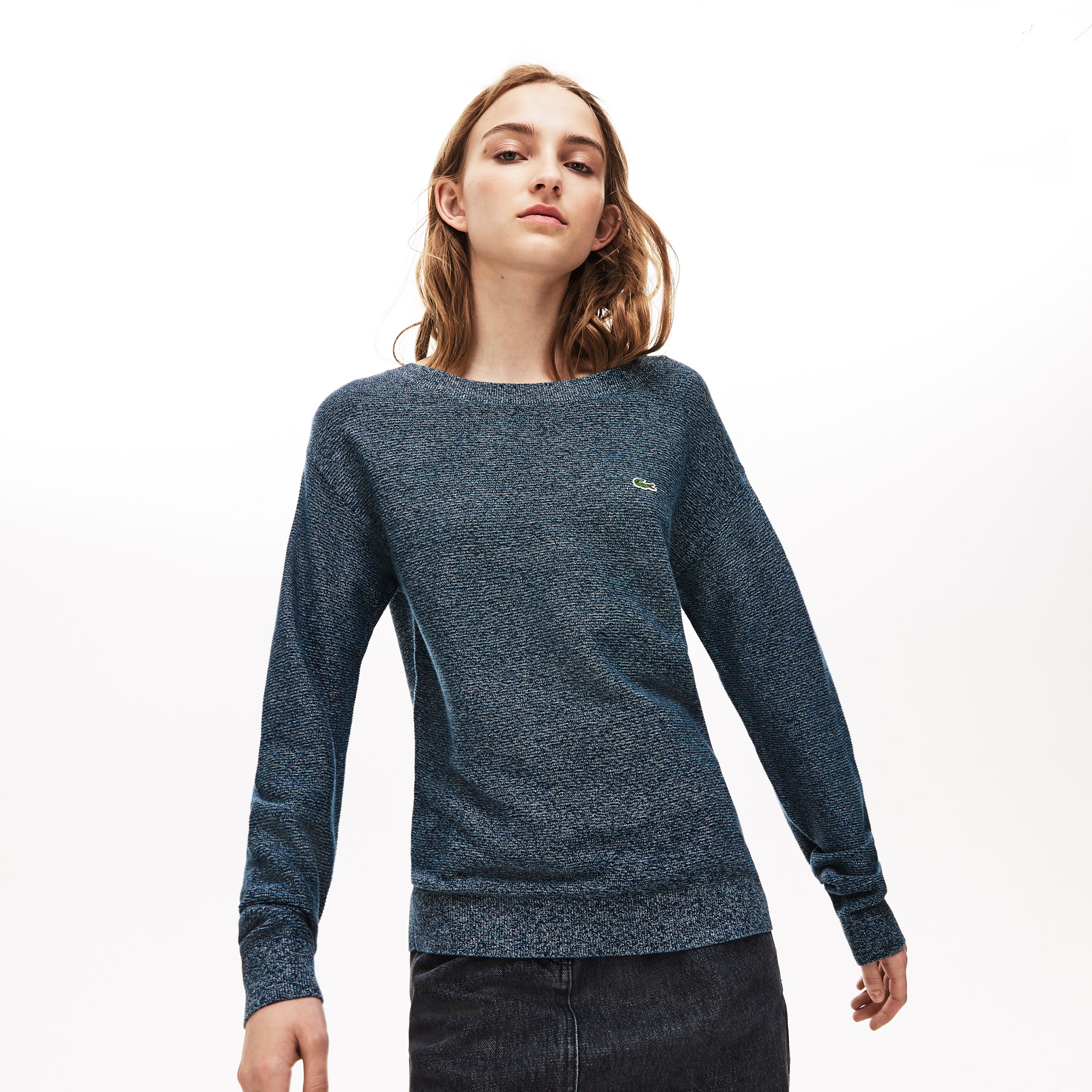 Lacoste Kadın Kayık Yaka Renkli Triko