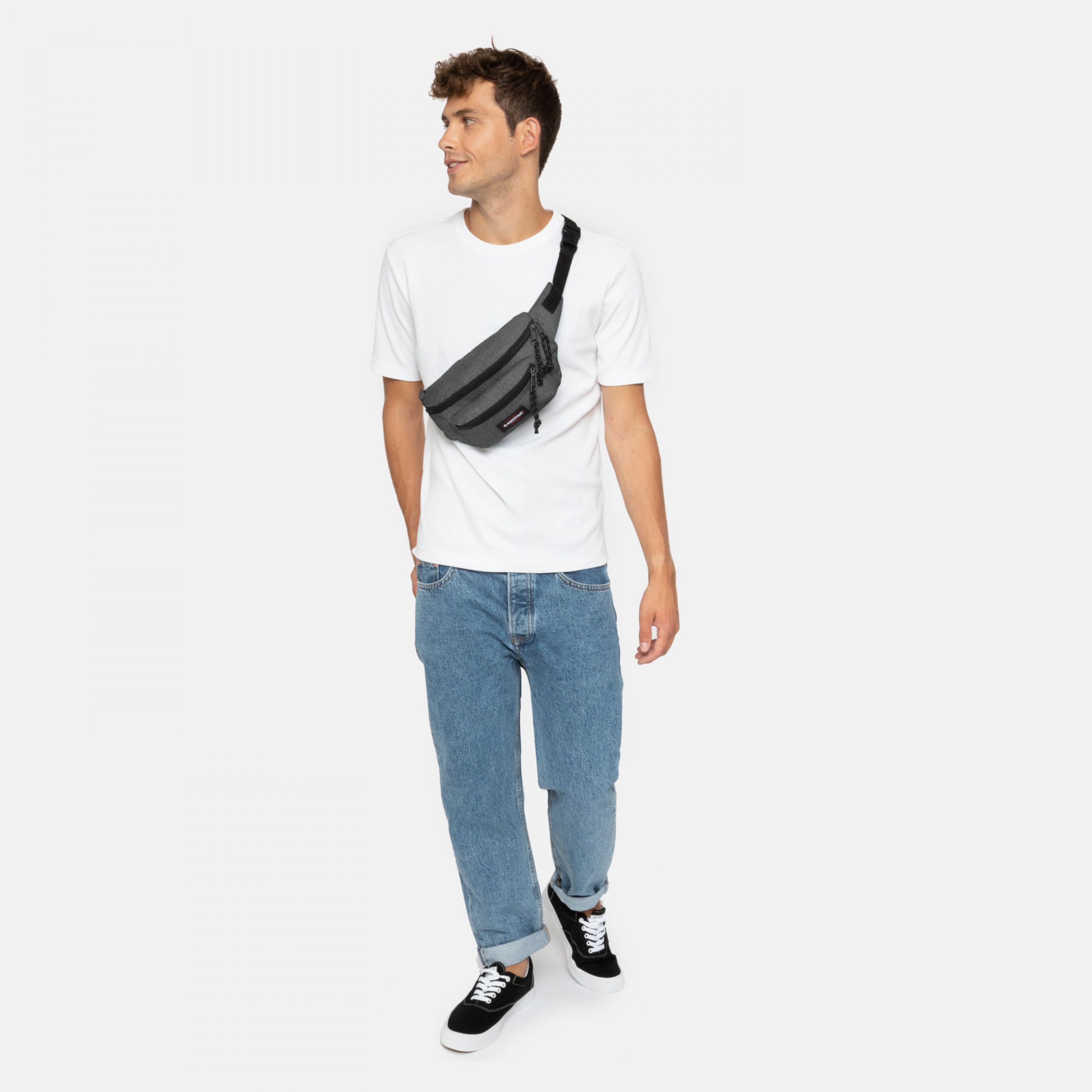 Eastpak Doggy Bag Gri Unisex Bel Çantası