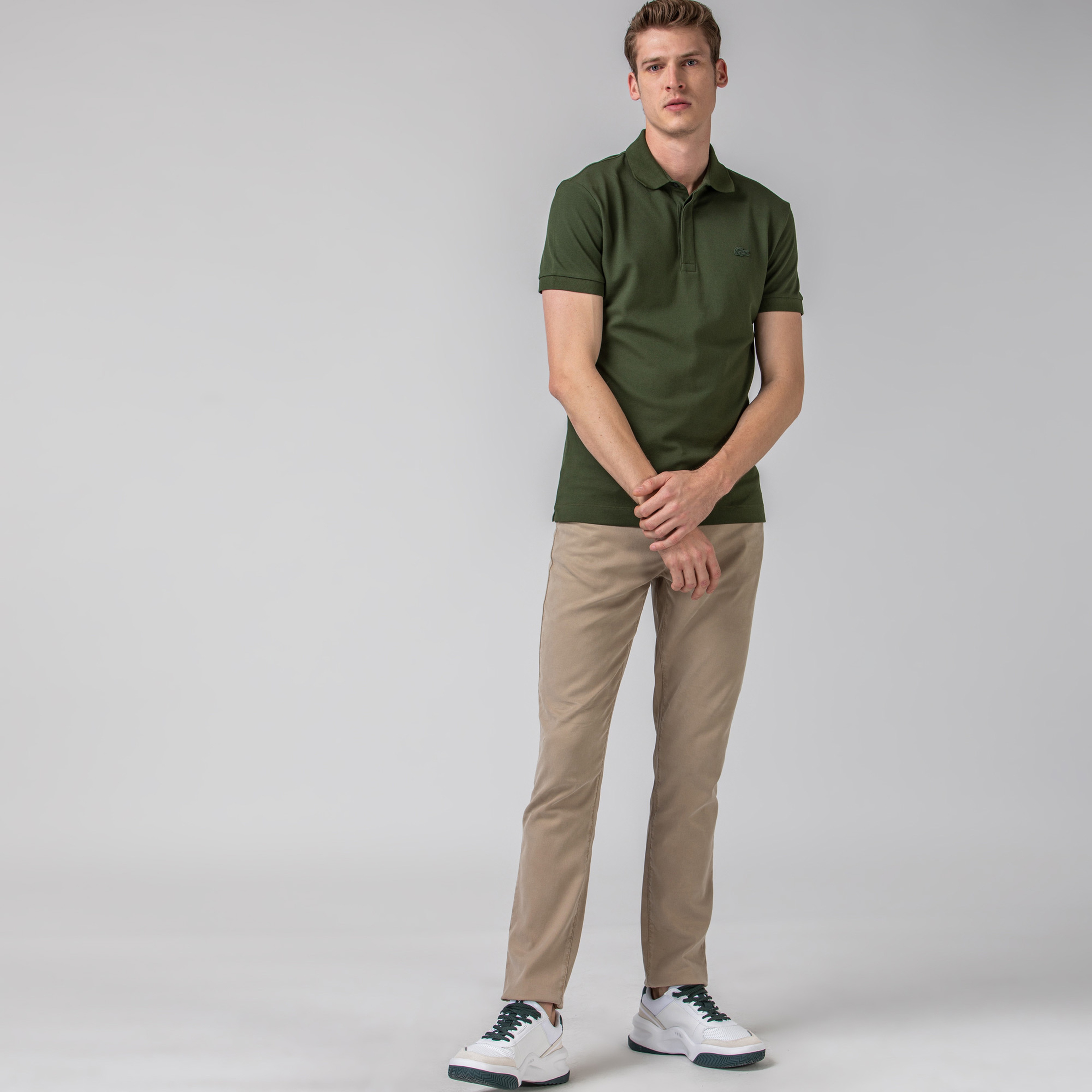 Lacoste Erkek Slim Fit Bej Pantolon