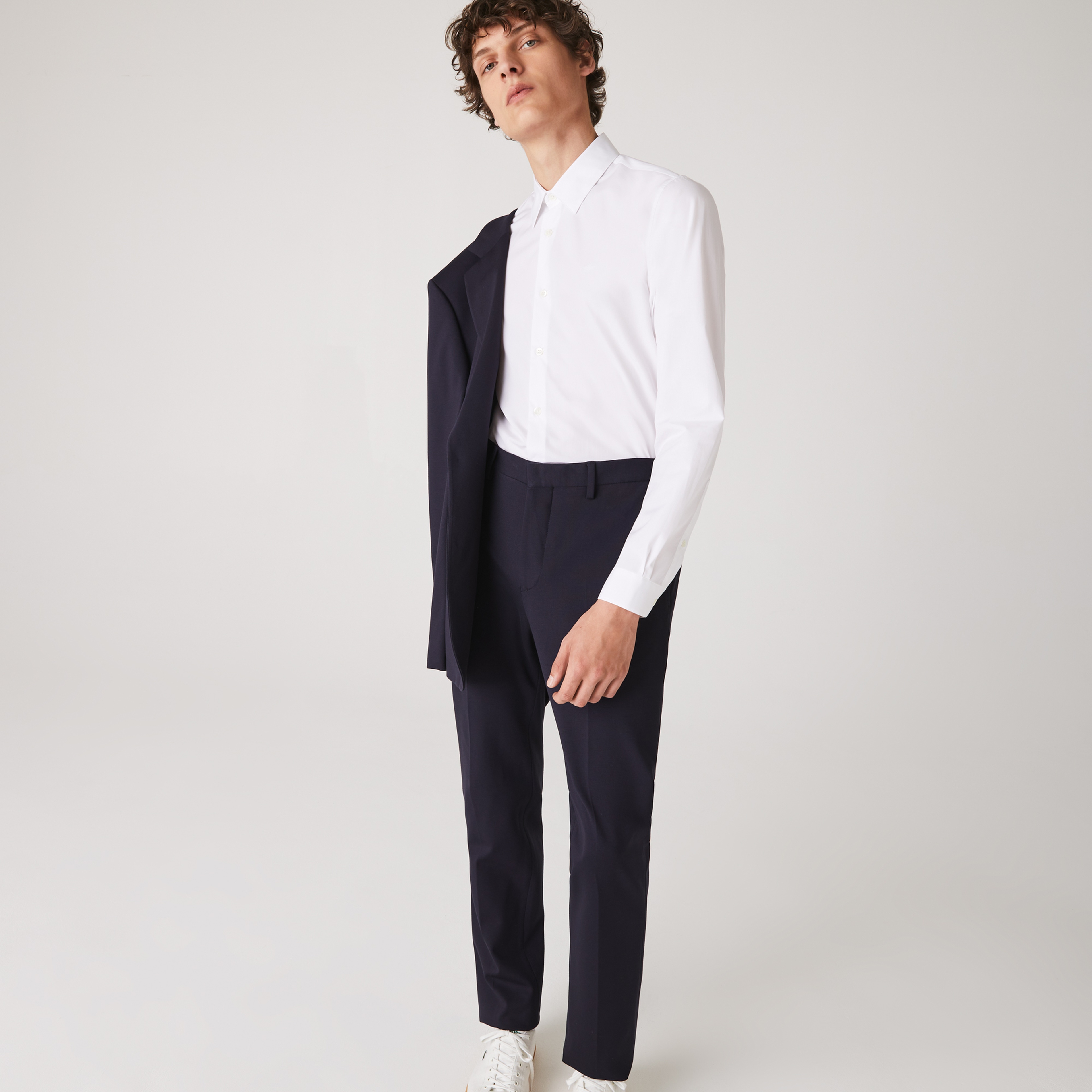 Lacoste Erkek Slim Fit Beyaz Gömlek