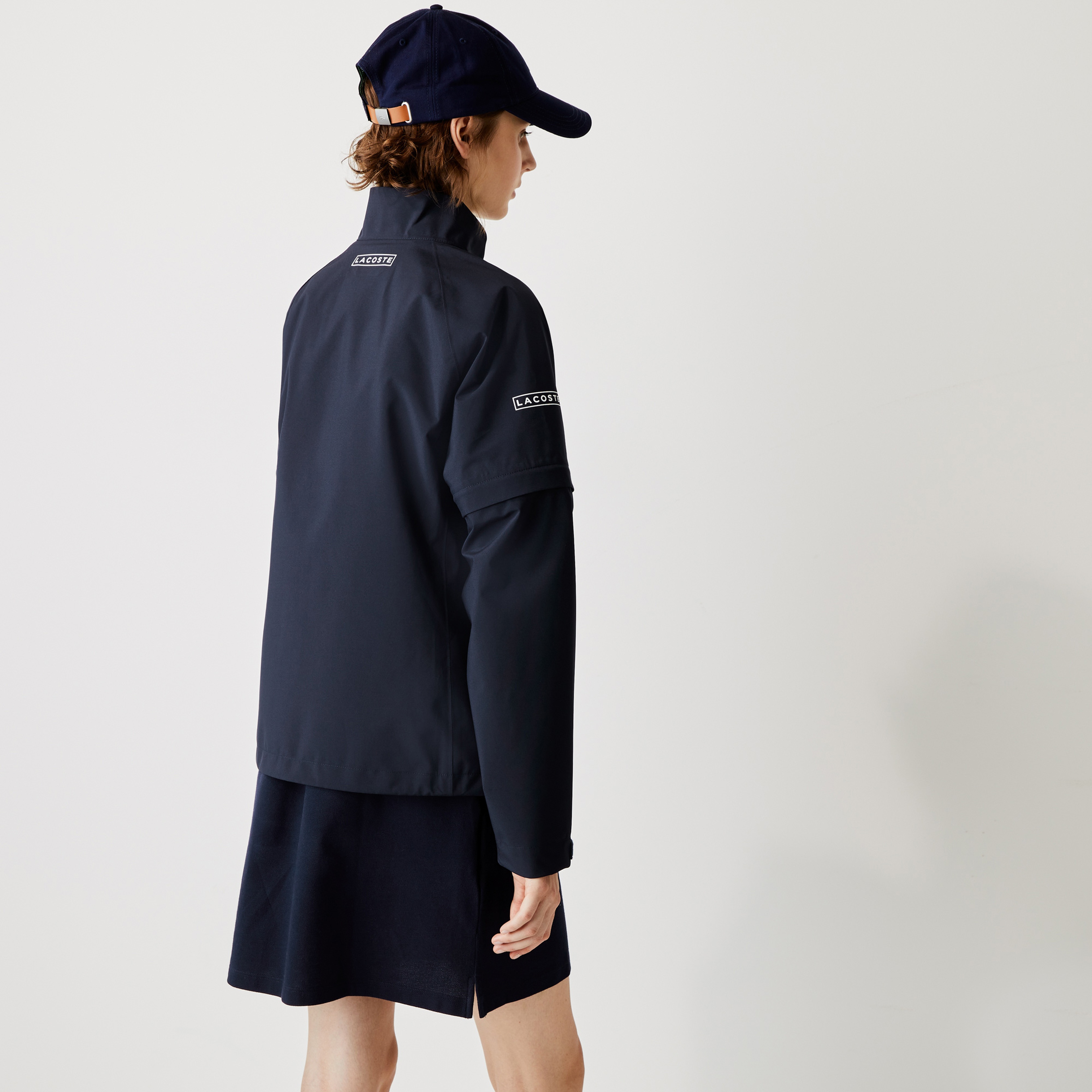 Lacoste Sport Kadın Suya Dayanıklı Lacivert Yağmurluk