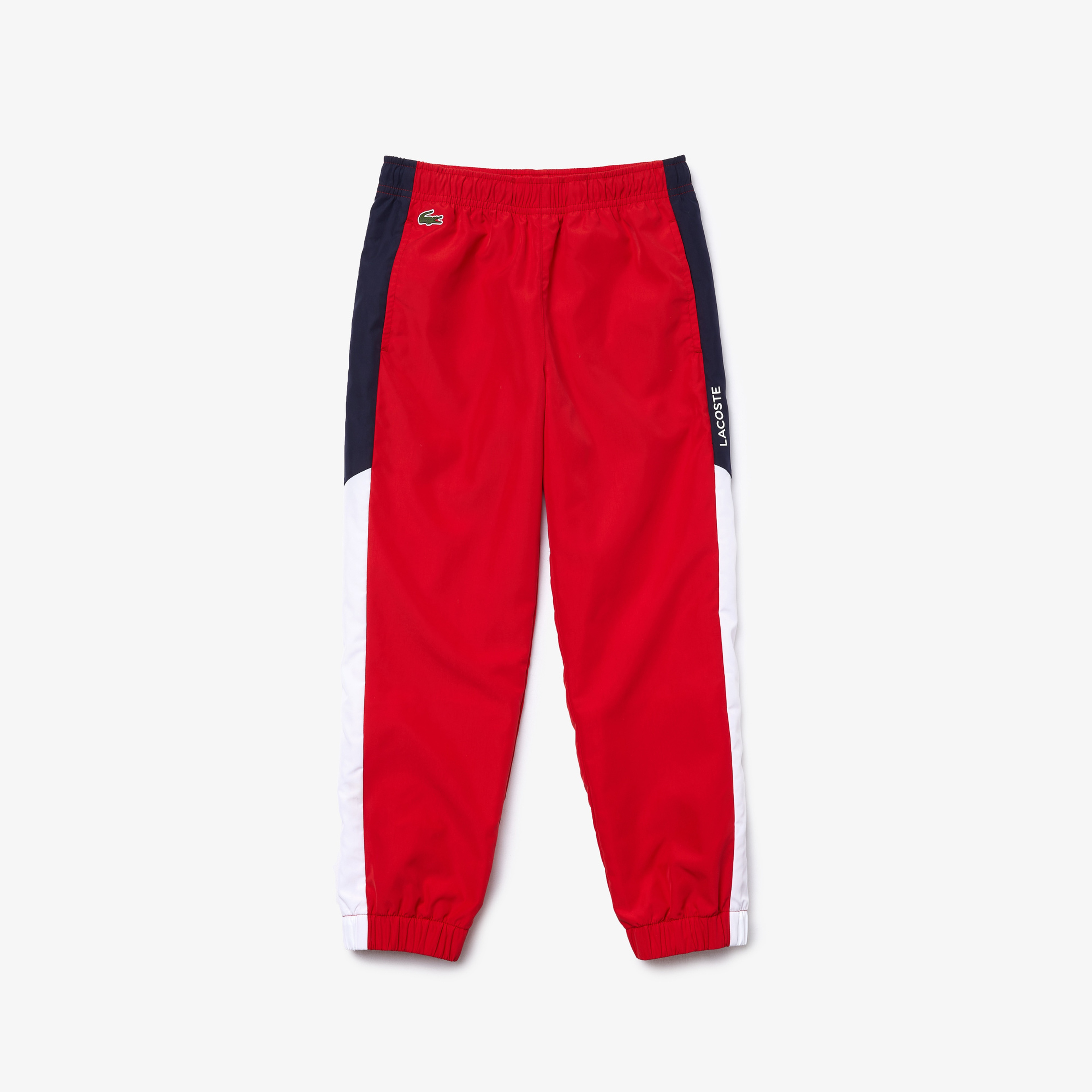 Lacoste Sport Çocuk Blok Desenli Fermuarlı Uzun Kollu Renkli Eşofman Takımı