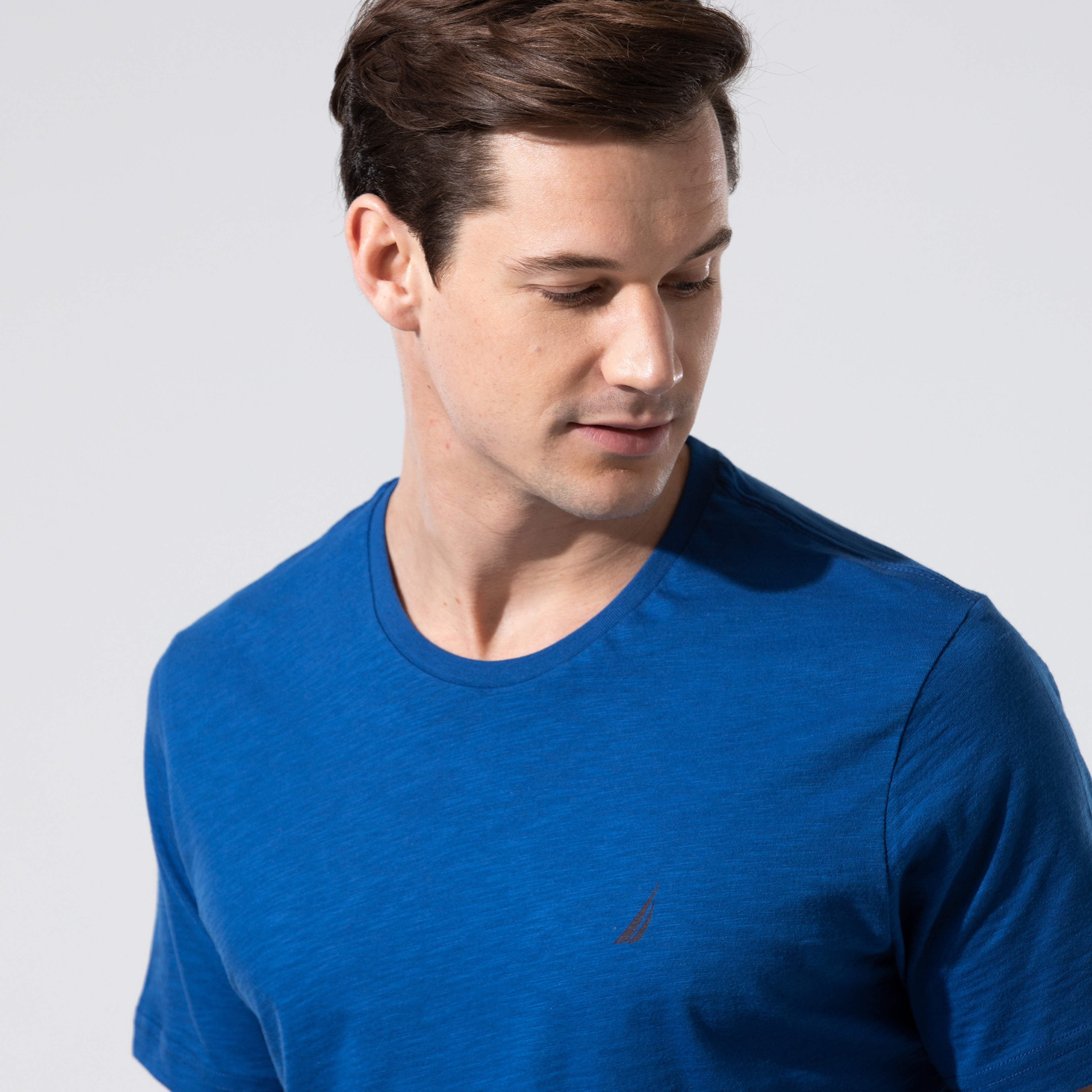Nautica Erkek Mavi Standart Fit T-Shirt