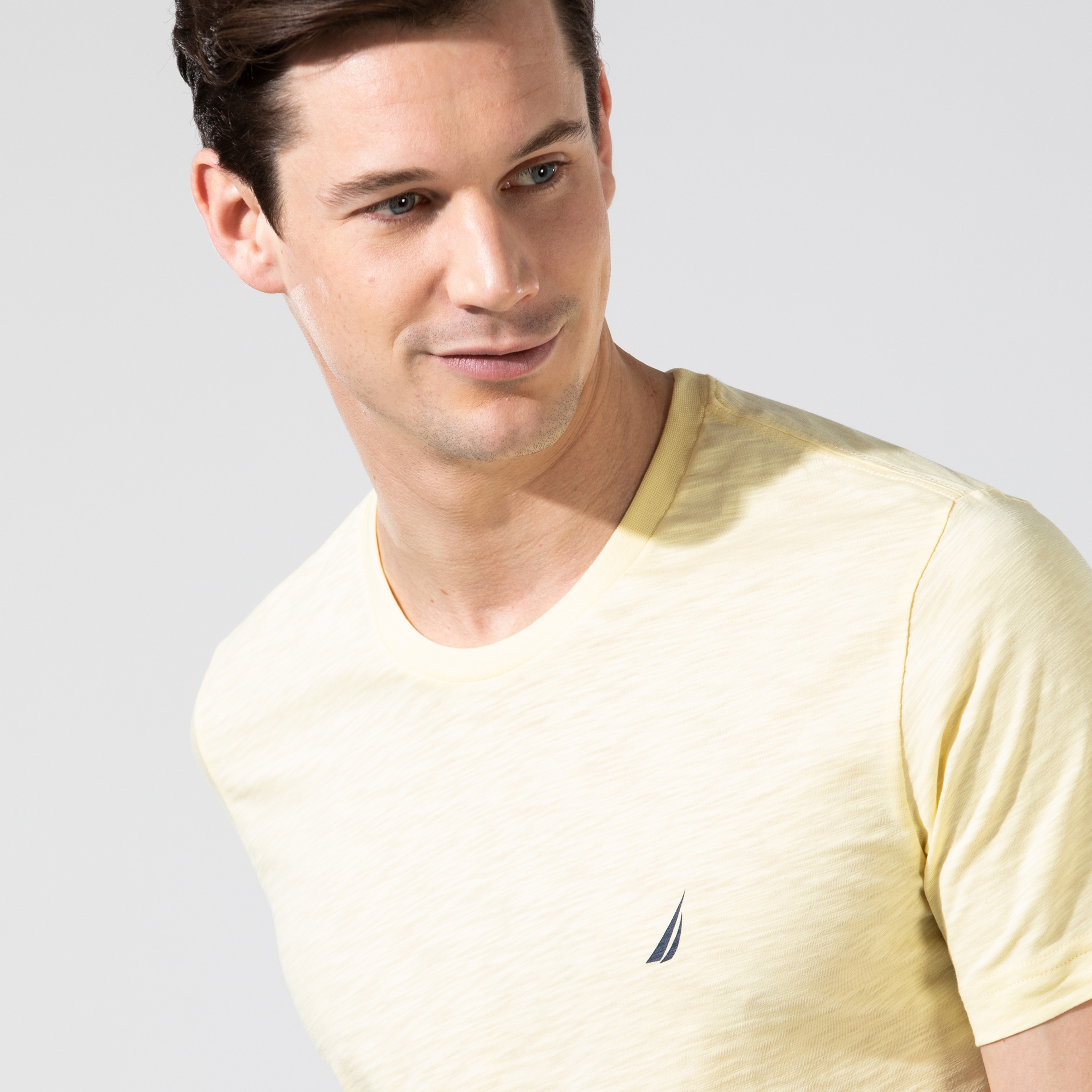 Nautica Slim Fit Erkek Sarı T-Shirt