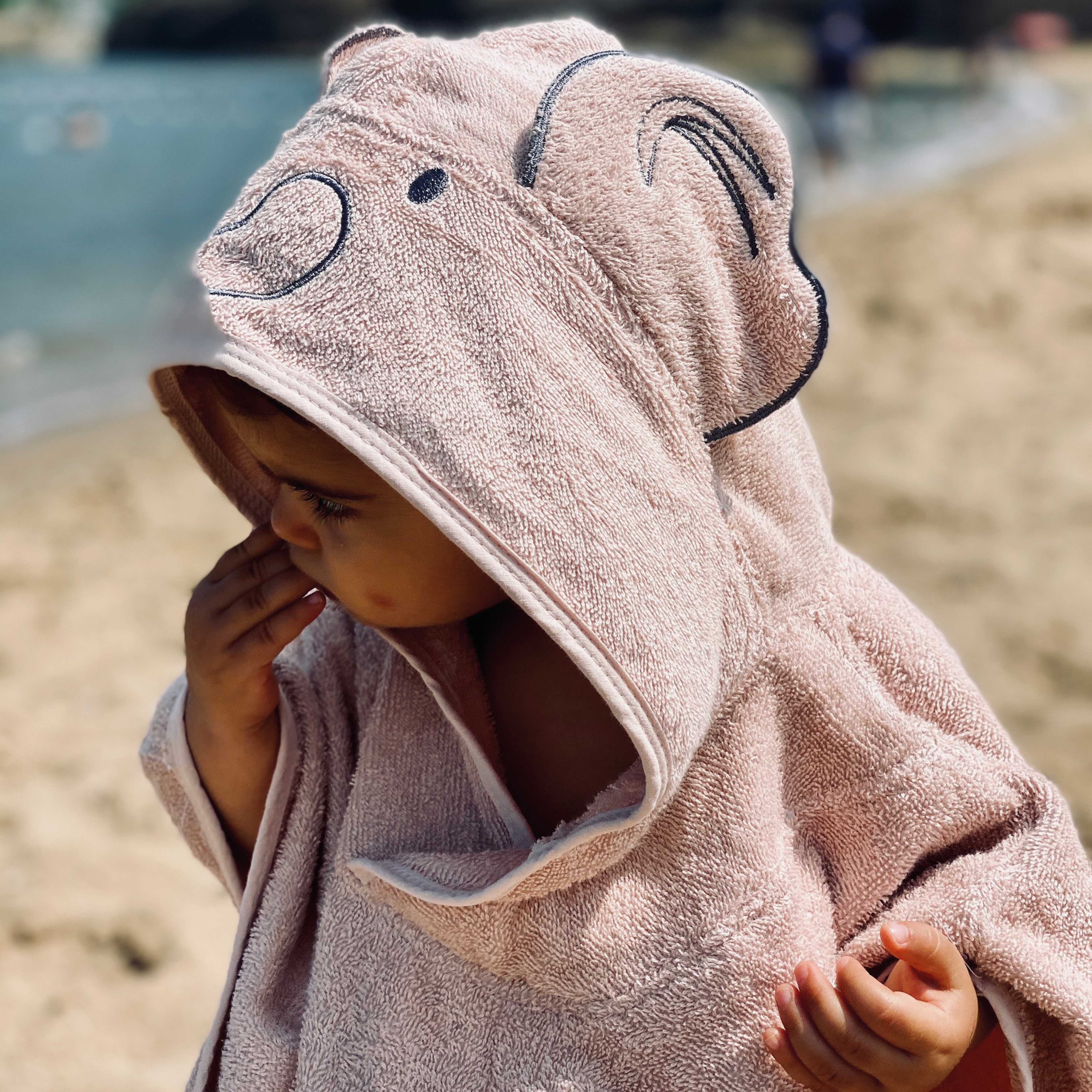 Baboo Kız Bebek Pembe Panço Havlu