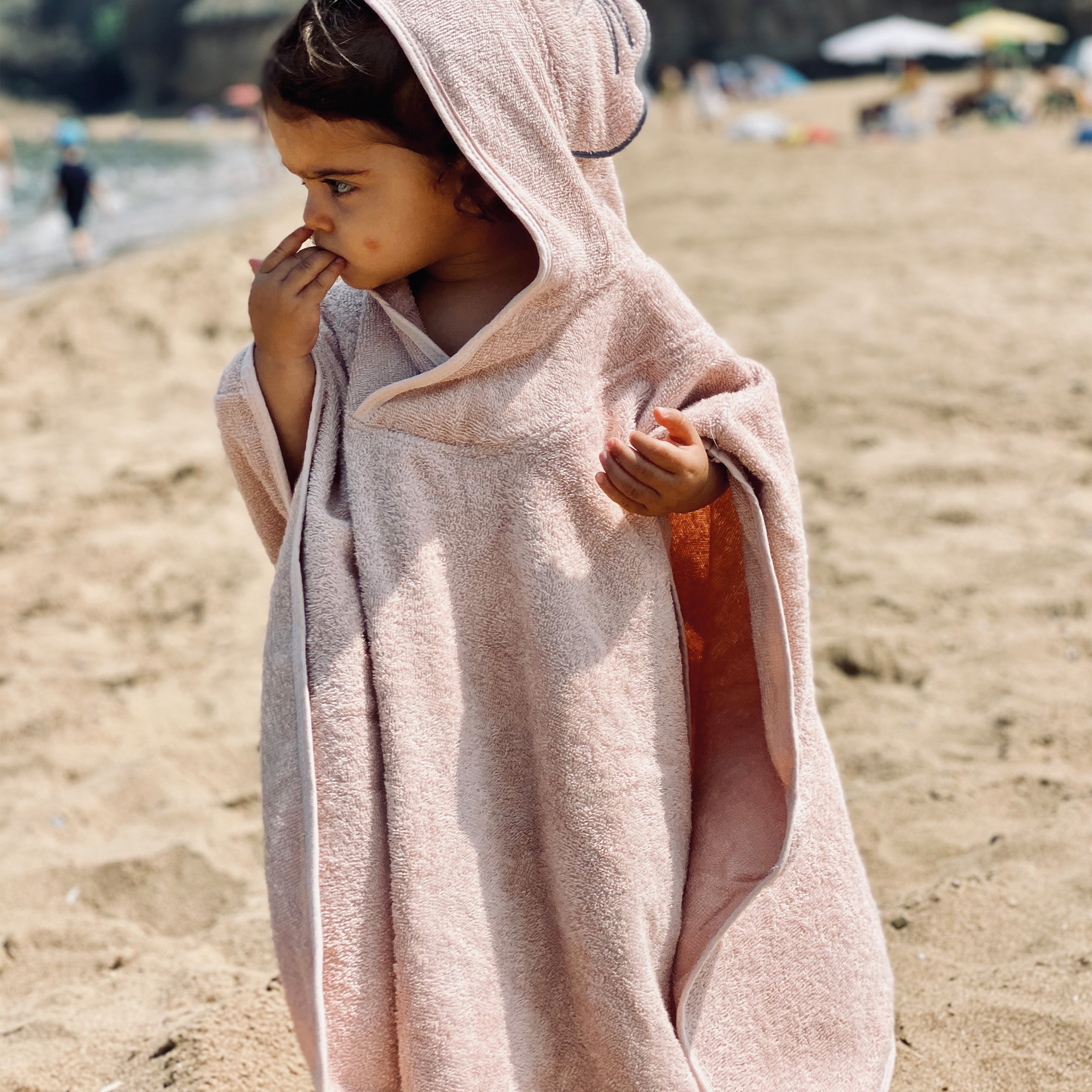 Baboo Kız Bebek Pembe Panço Havlu