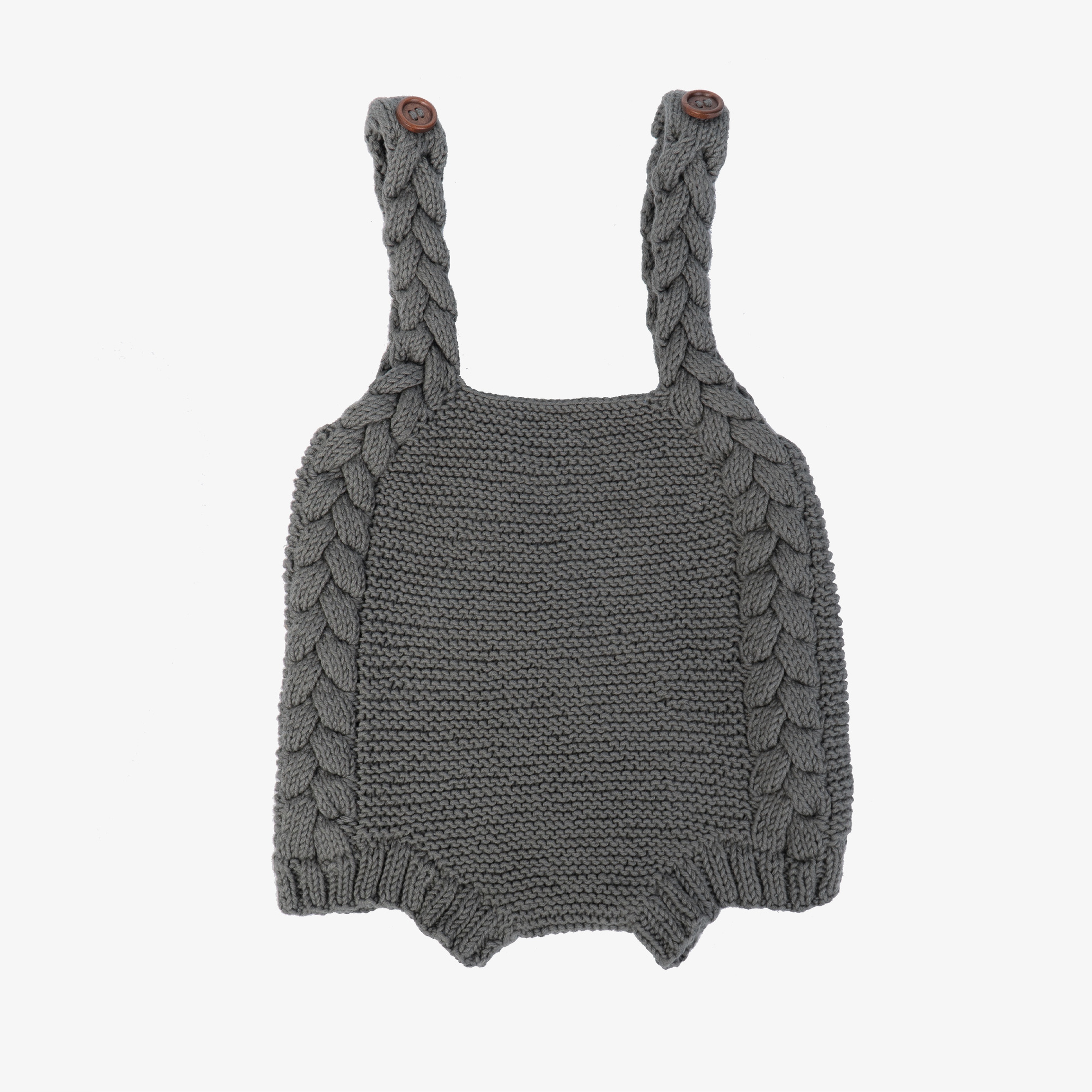 Baboo Bebek Gri Saç Örgü Tulum