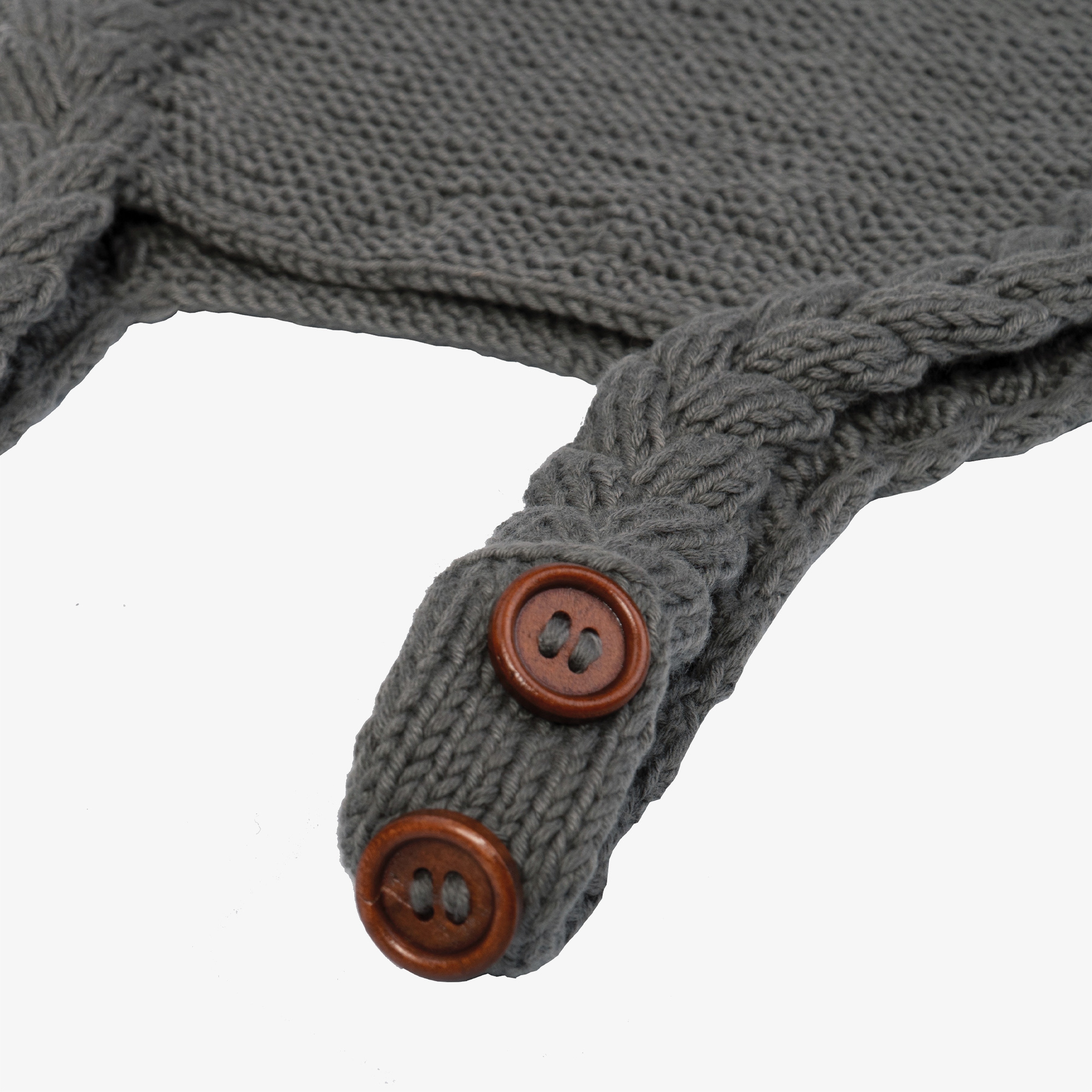 Baboo Bebek Gri Saç Örgü Tulum