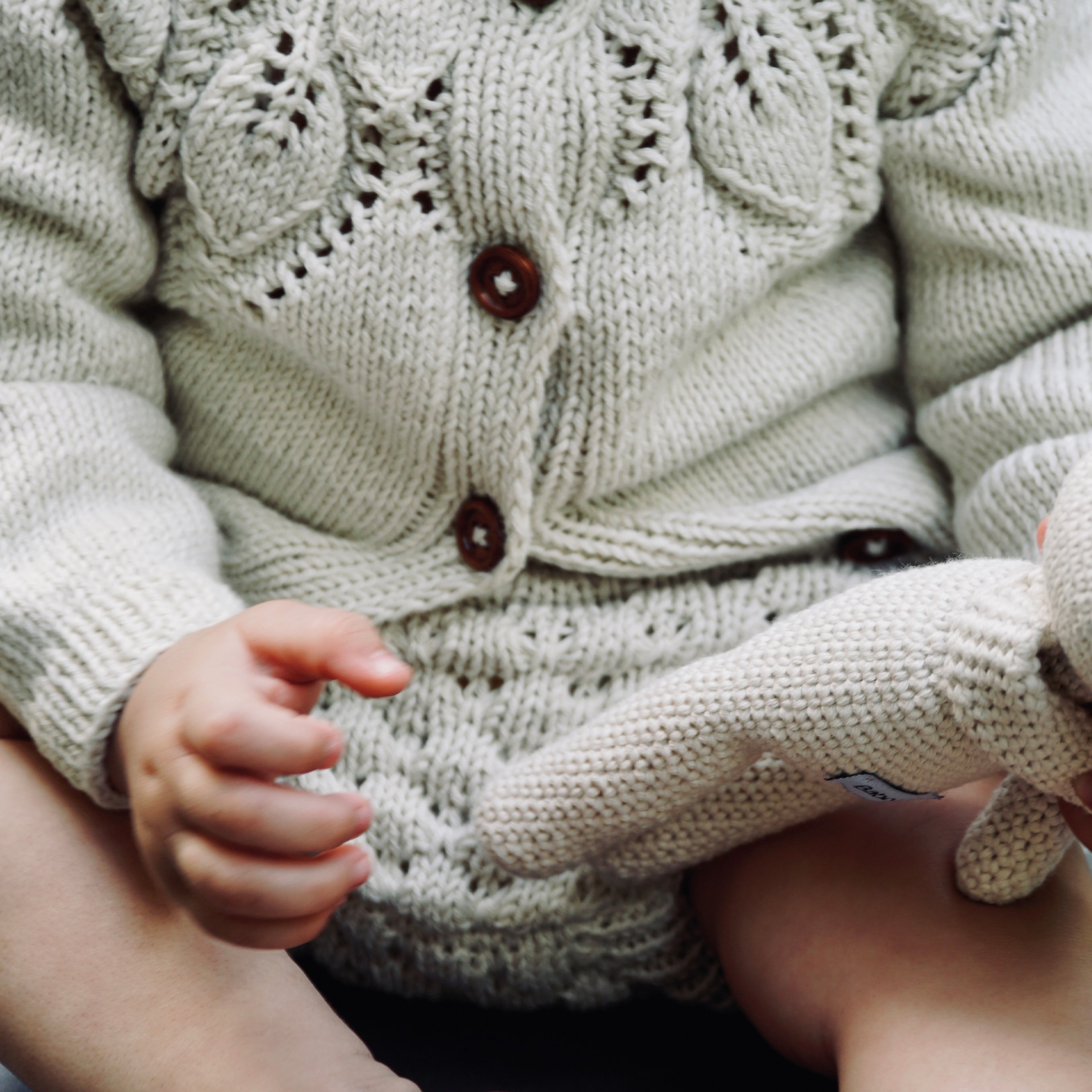 Baboo Kız Bebek Krem Kız Hırkası