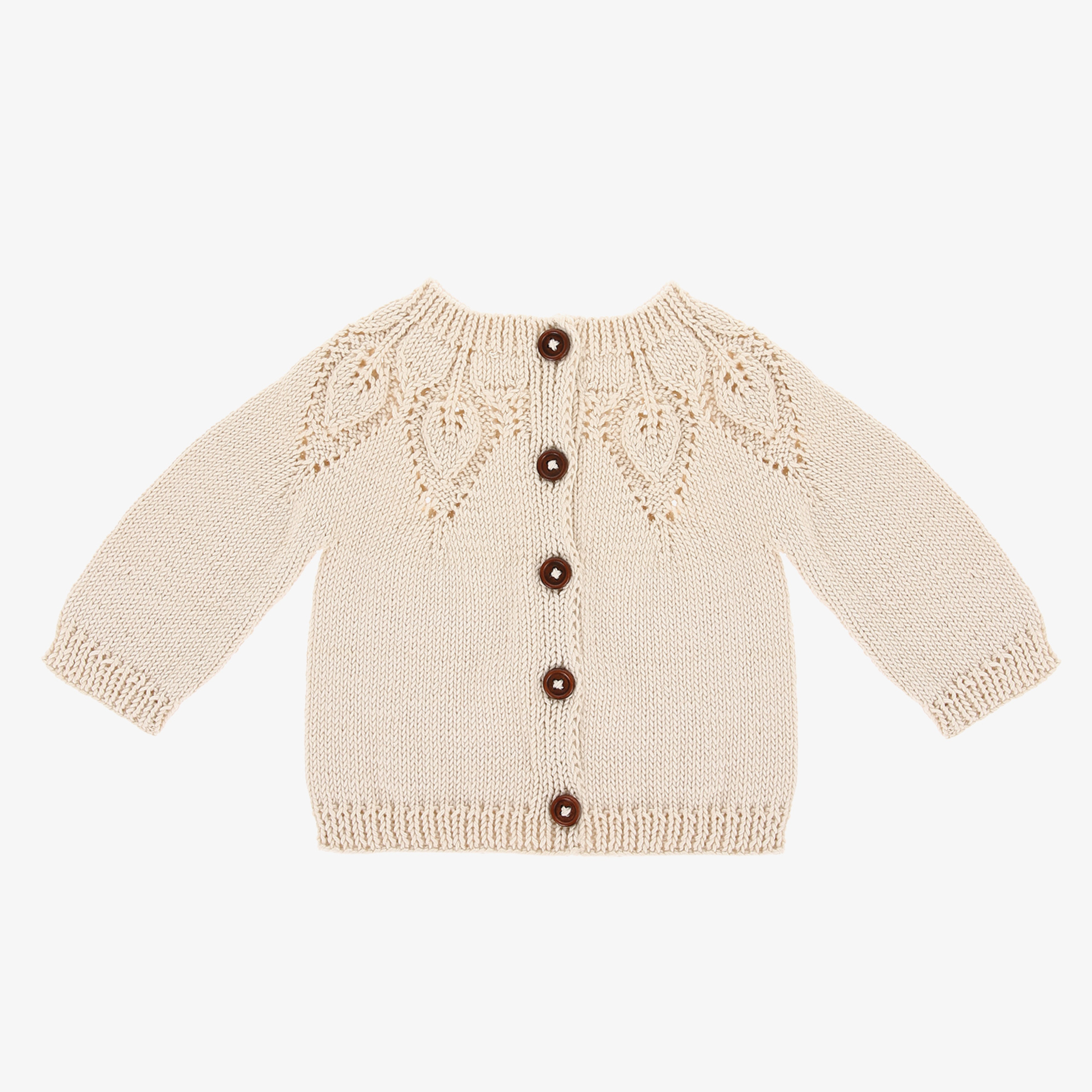 Baboo Kız Bebek Krem Kız Hırkası