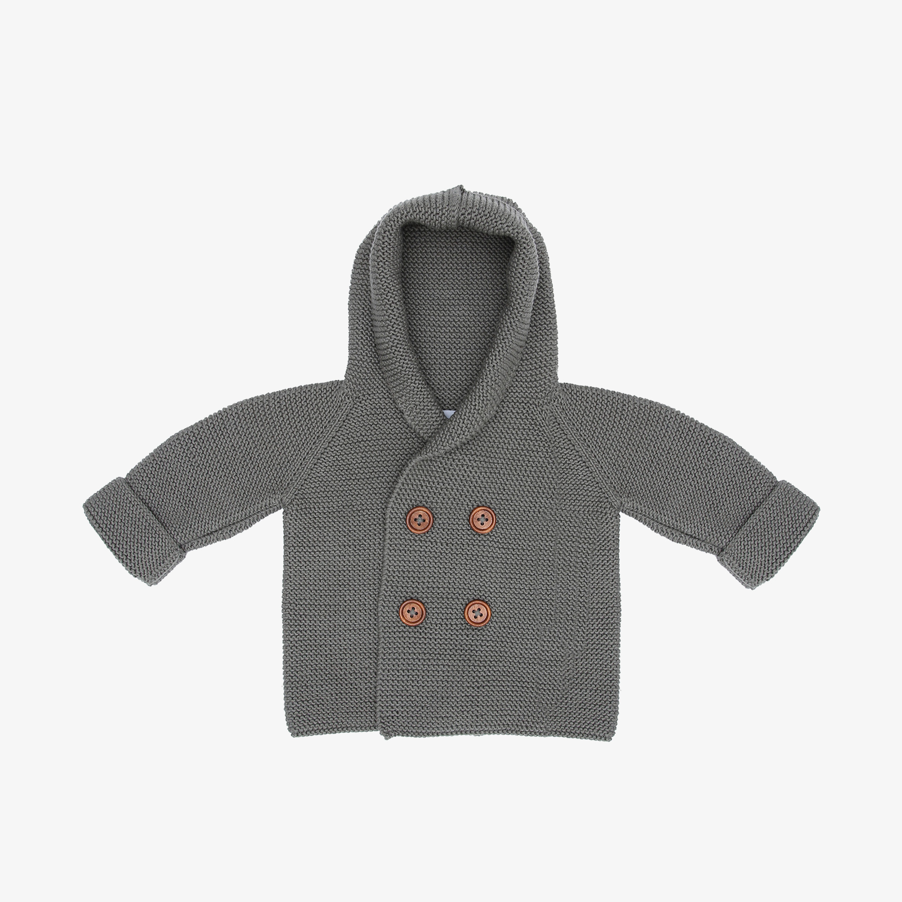 Baboo Bebek Gri Kapüşonlu Hırka