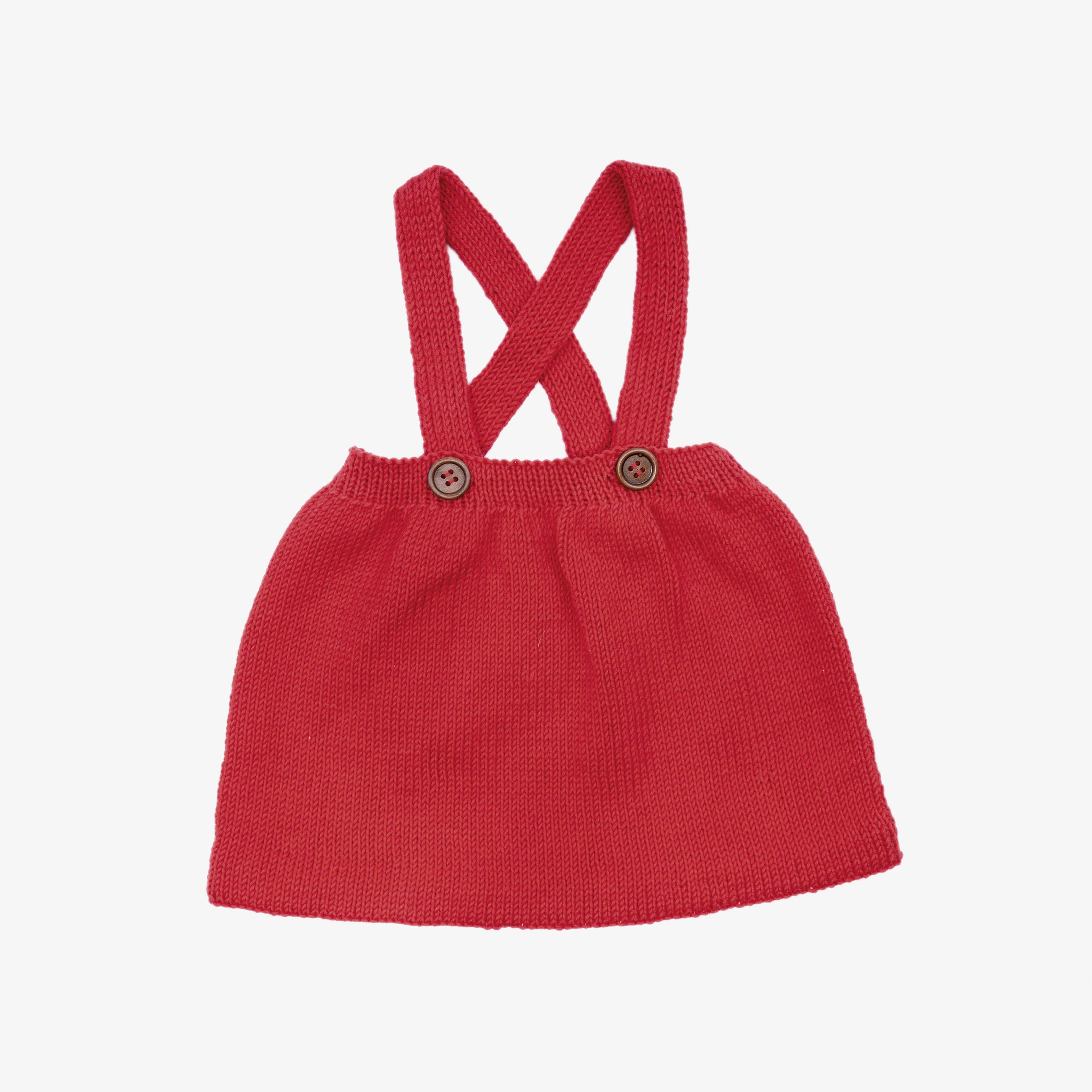 Baboo Kız Bebek Bordo Askılı Etek Elbise