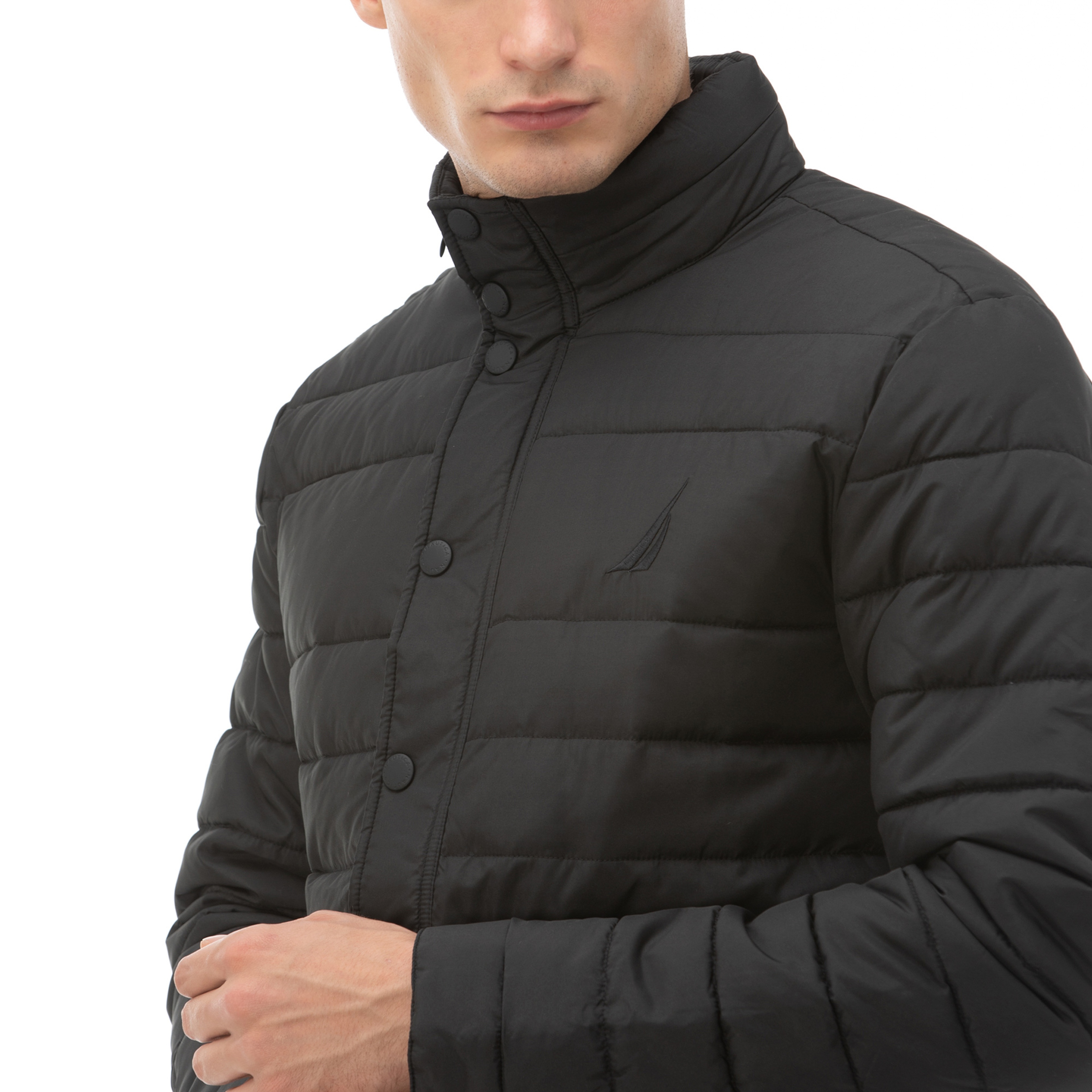 NAUTICA ERKEK SİYAH SU GEÇİRMEZ MONT