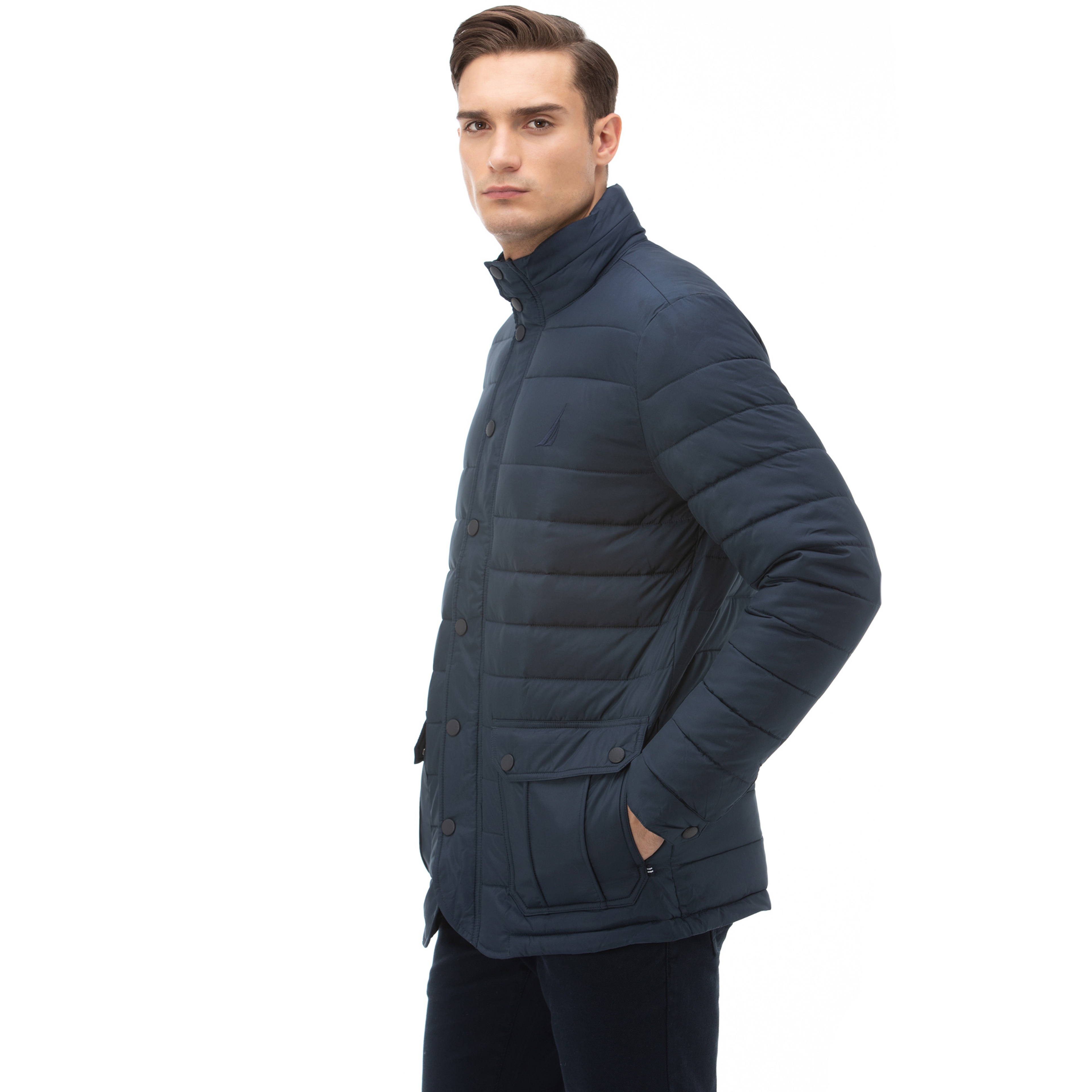 NAUTICA ERKEK LACİVERT SU GEÇİRMEZ MONT