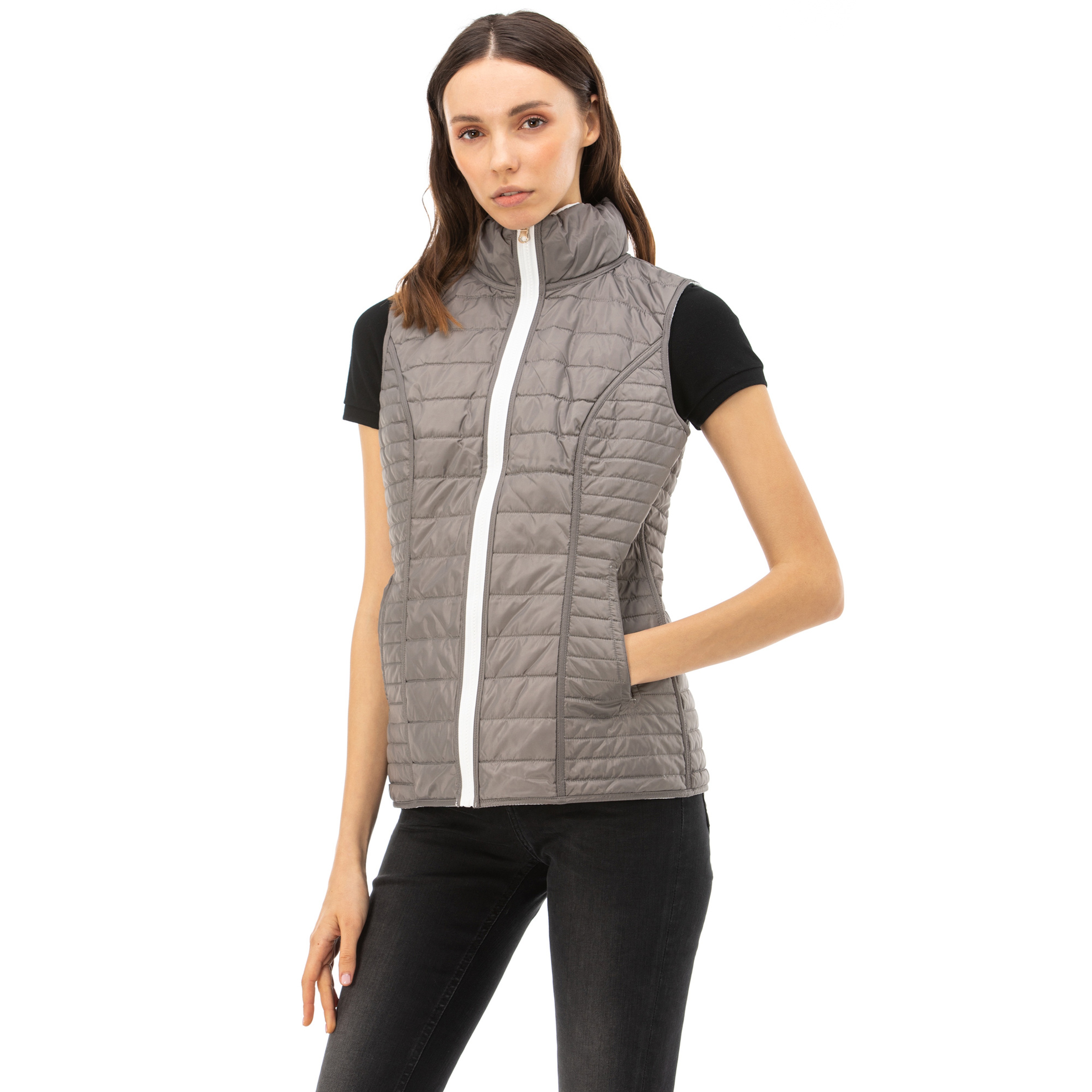 NAUTICA KADIN BEYAZ SU GEÇİRMEZ YELEK