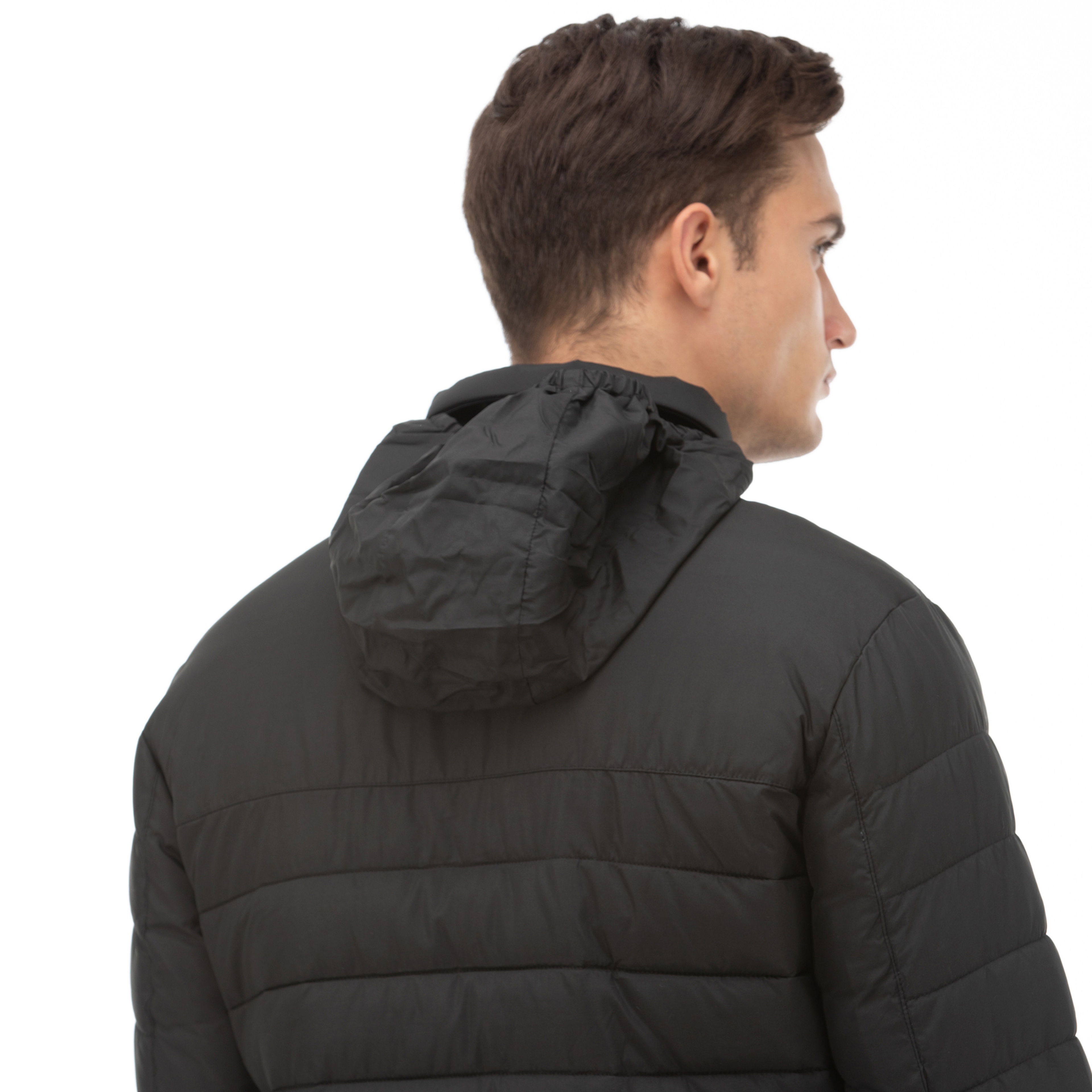 NAUTICA ERKEK SİYAH SU GEÇİRMEZ MONT