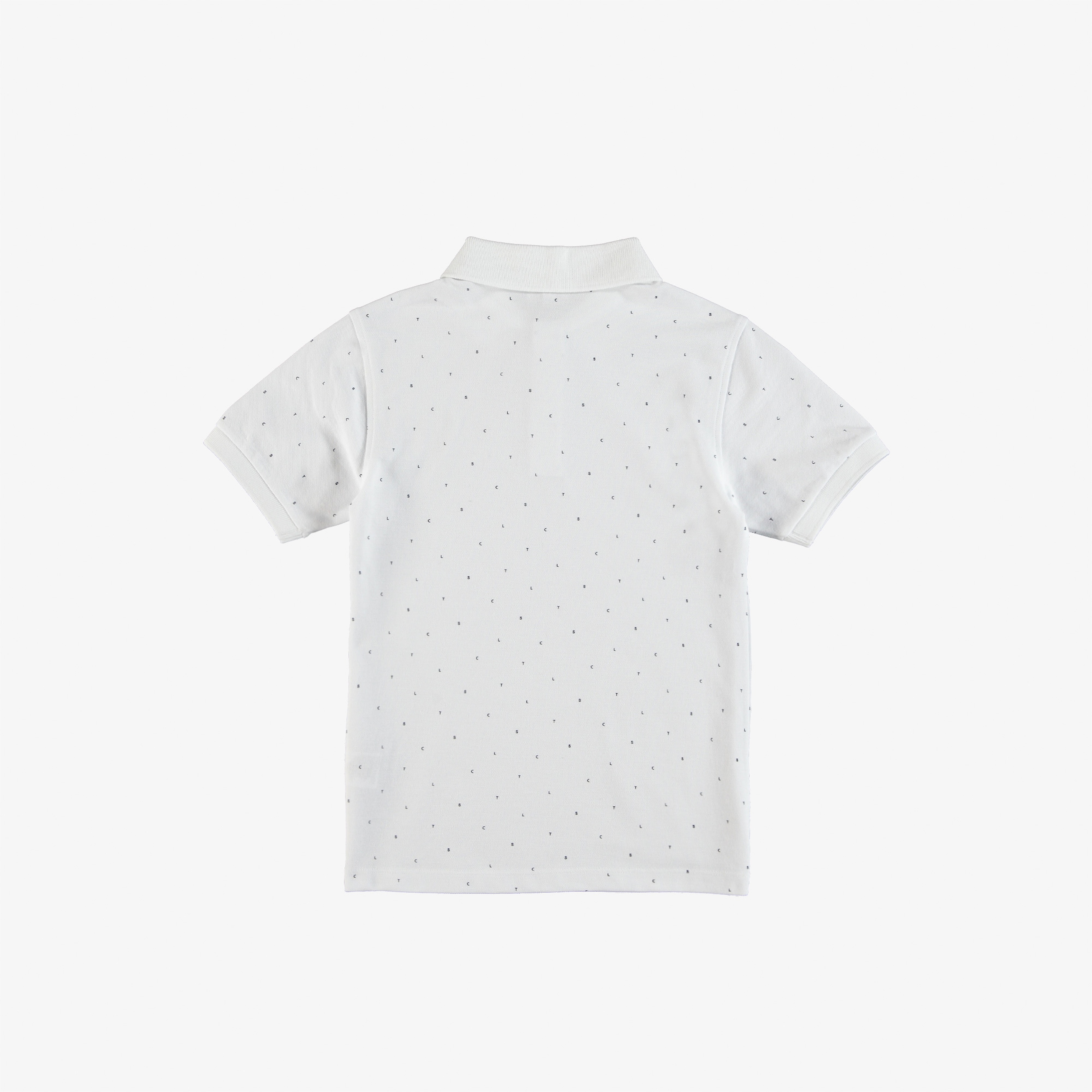 Lacoste Çocuk Baskılı Beyaz Polo