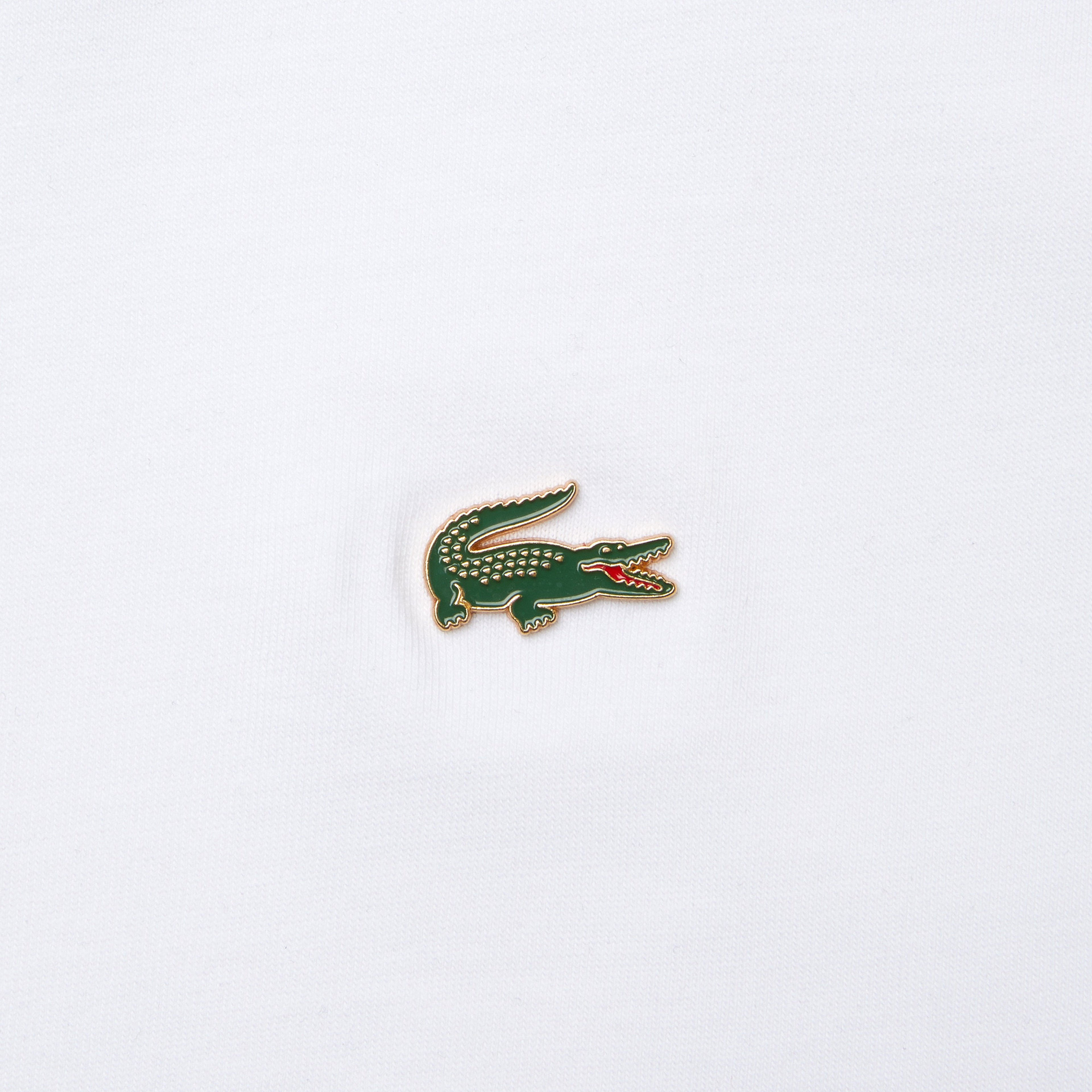 Lacoste L!VE Unisex Loose Fit Bisiklet Yaka Beyaz T-Shirt