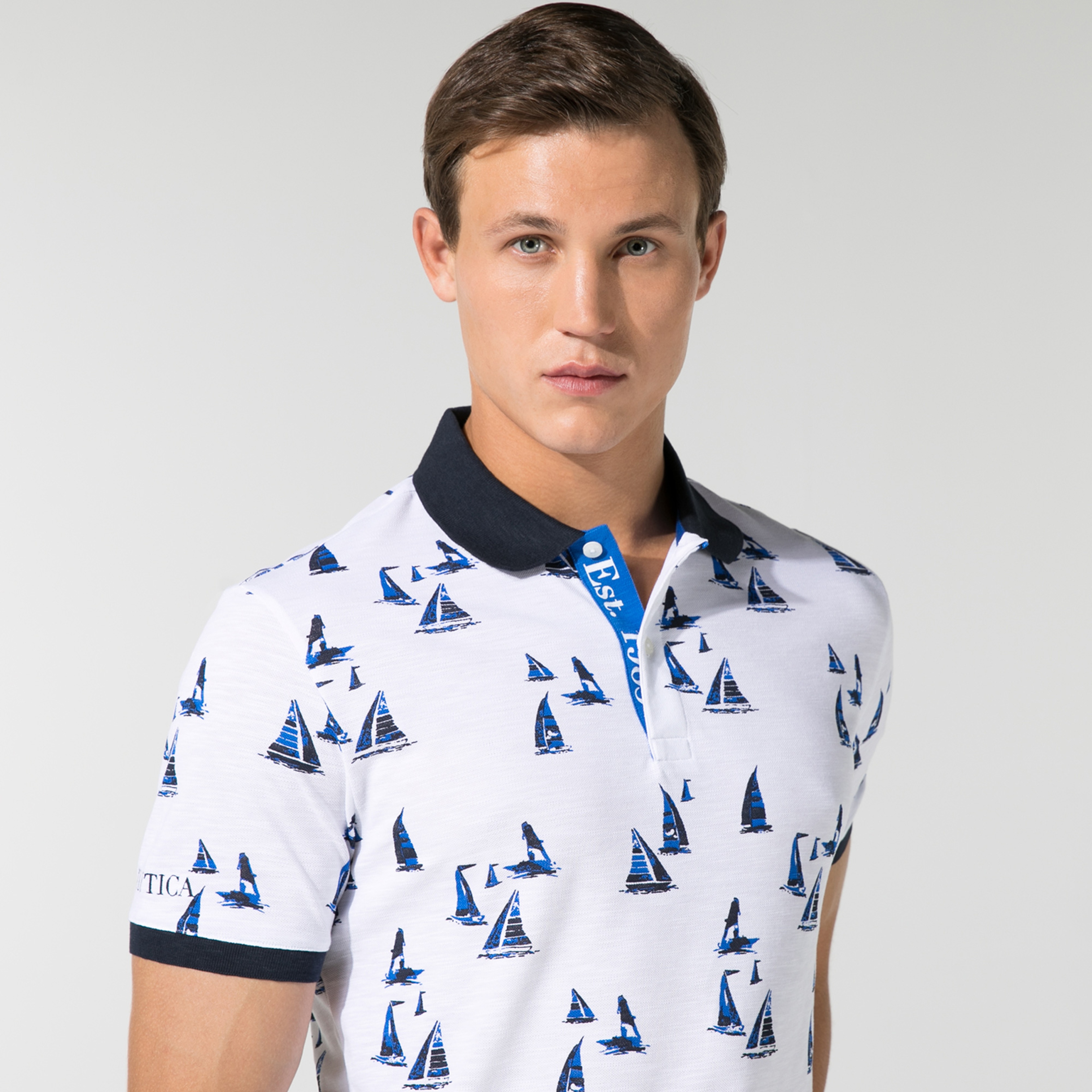 NAUTICA ERKEK BEYAZ SLIM FIT POLO