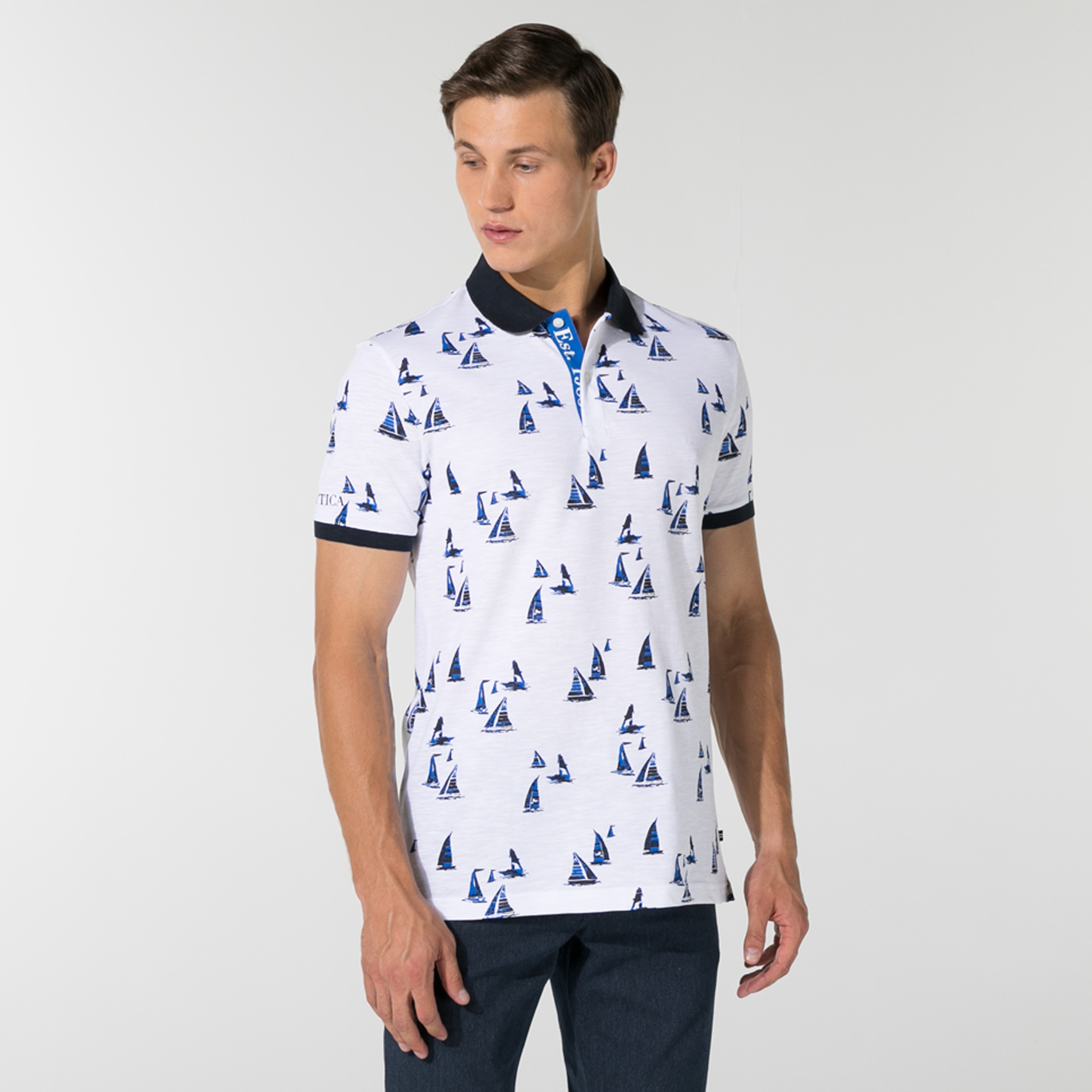 NAUTICA ERKEK BEYAZ SLIM FIT POLO