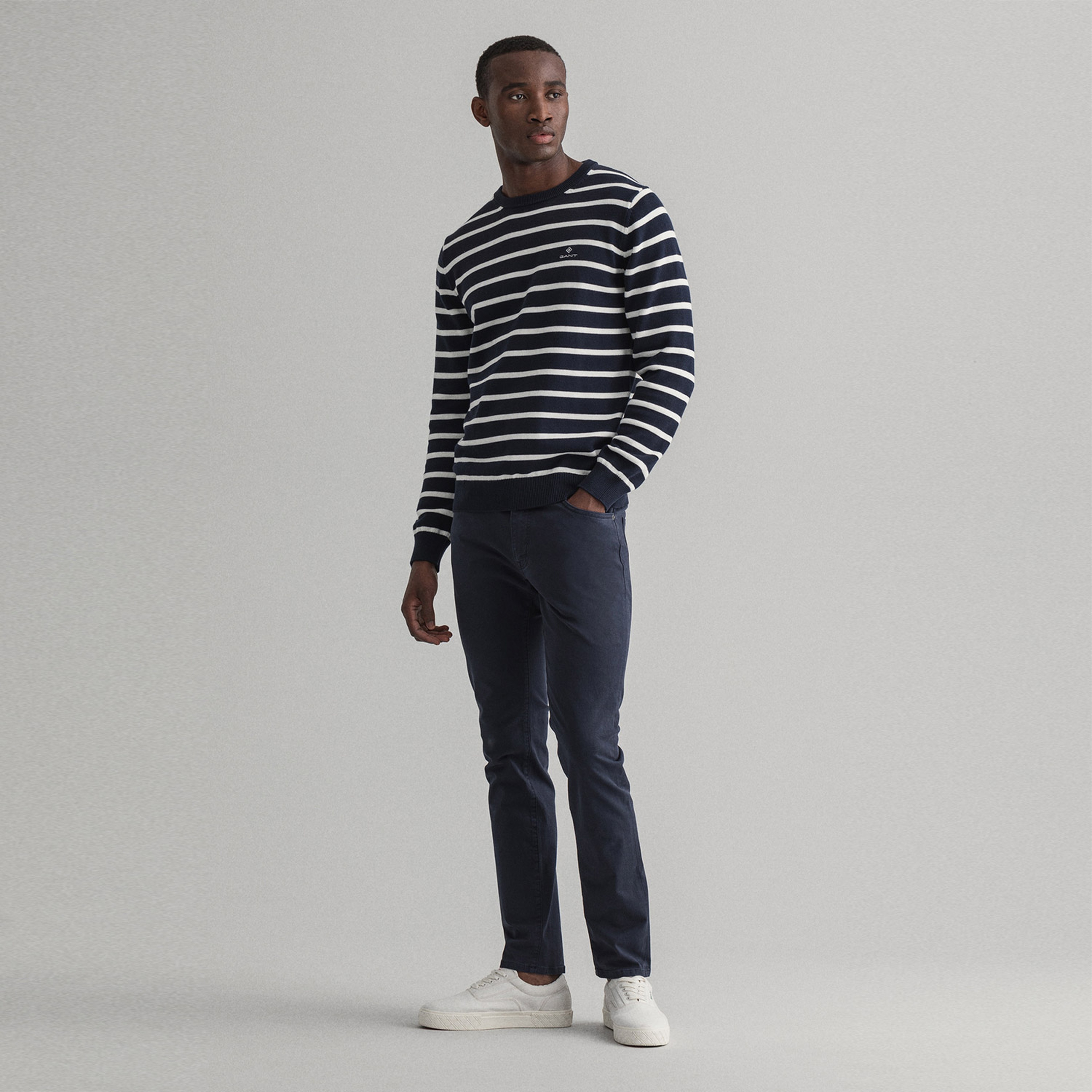 GANT Erkek Lacivert Slim Fit Hayes Pantolon