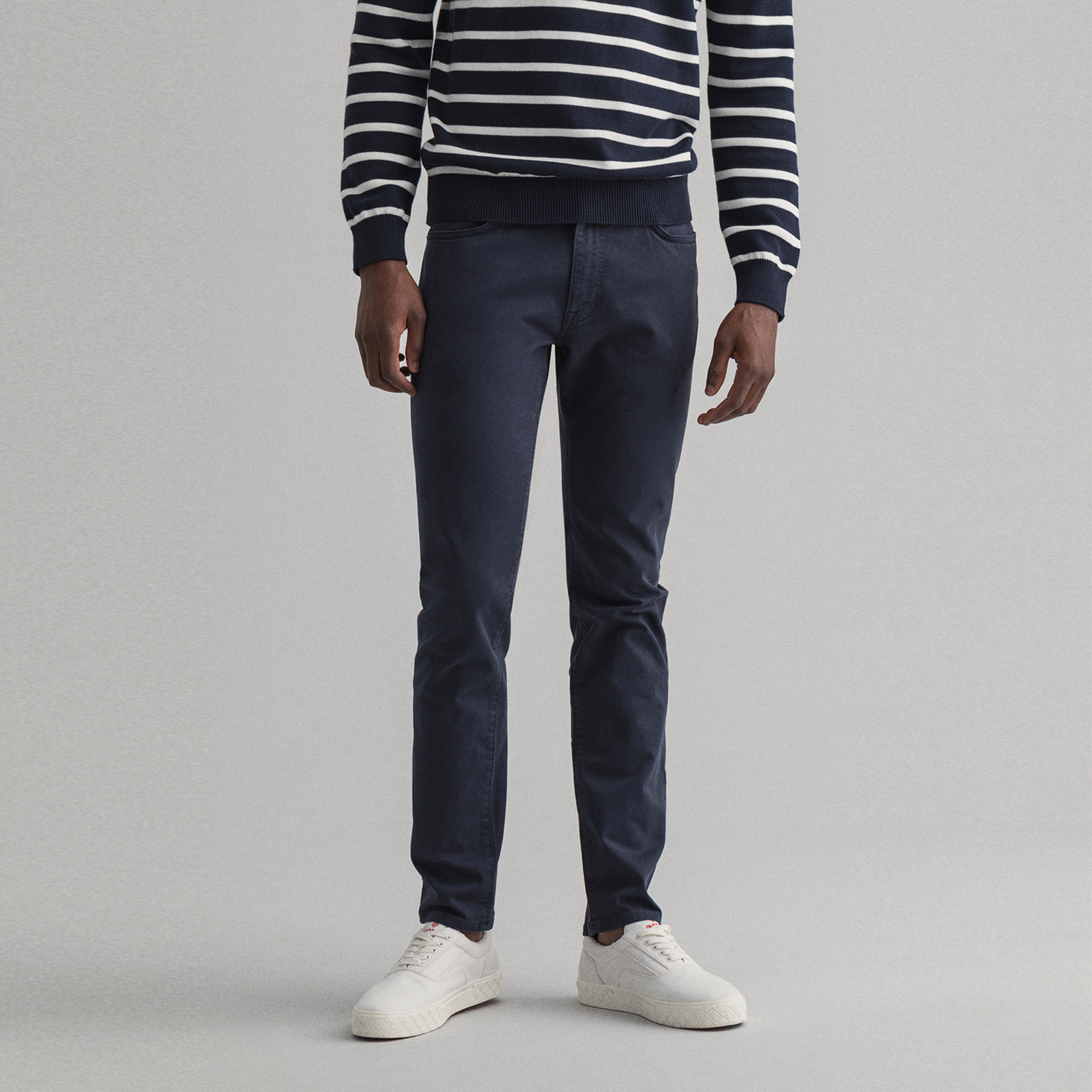 GANT Erkek Lacivert Slim Fit Hayes Pantolon