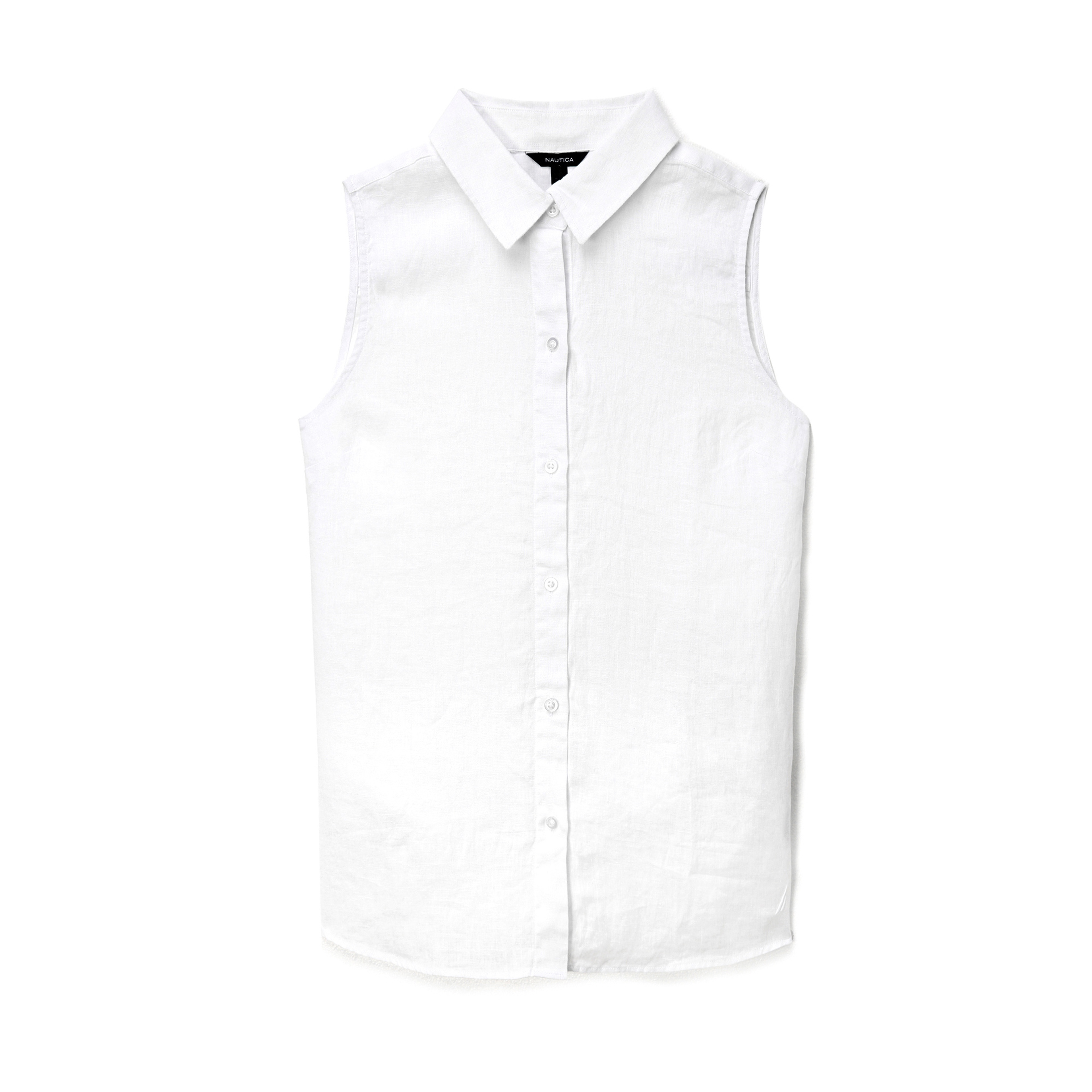 NAUTICA KADIN BEYAZ KETEN GÖMLEK