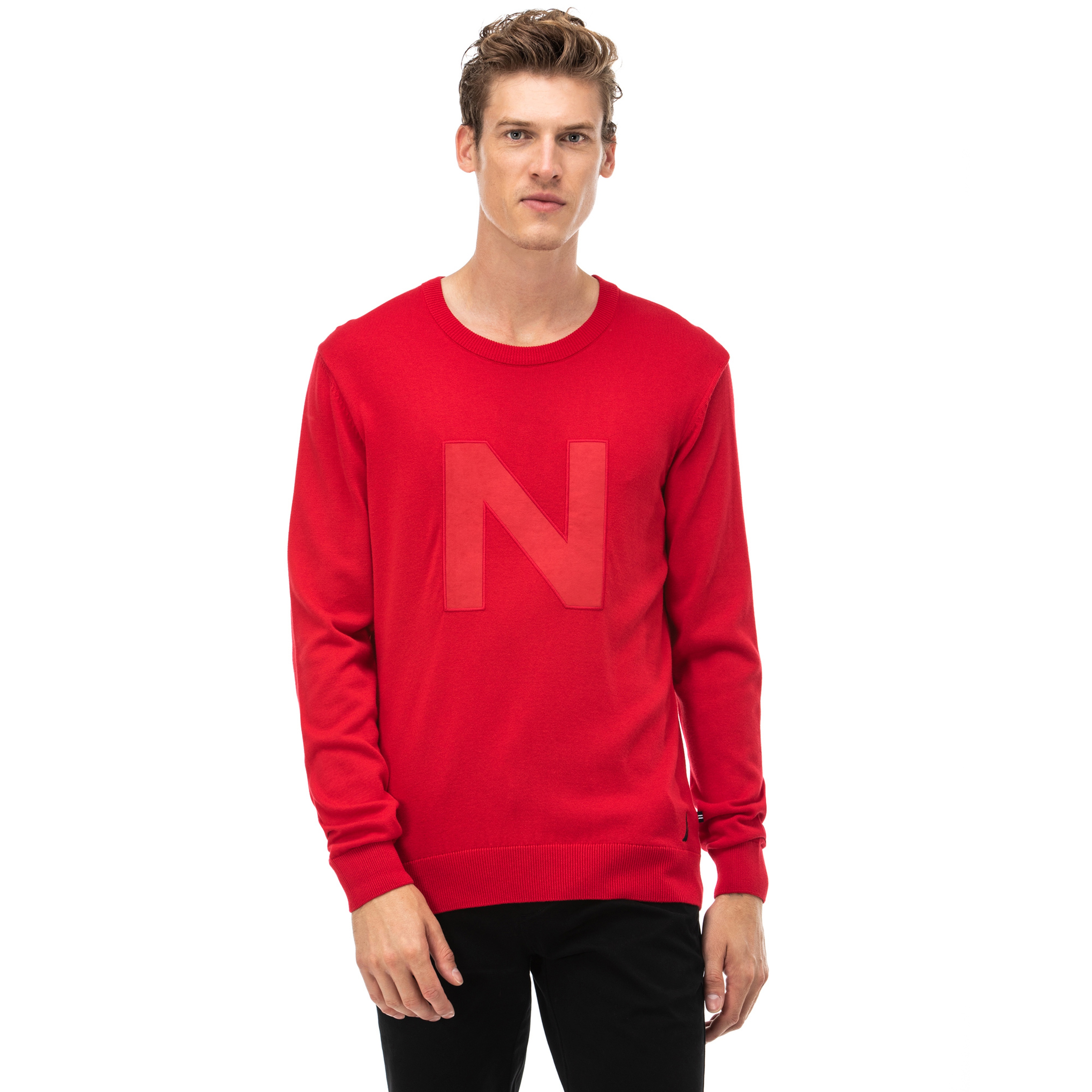 NAUTICA ERKEK KIRMIZI TRİKO KAZAK