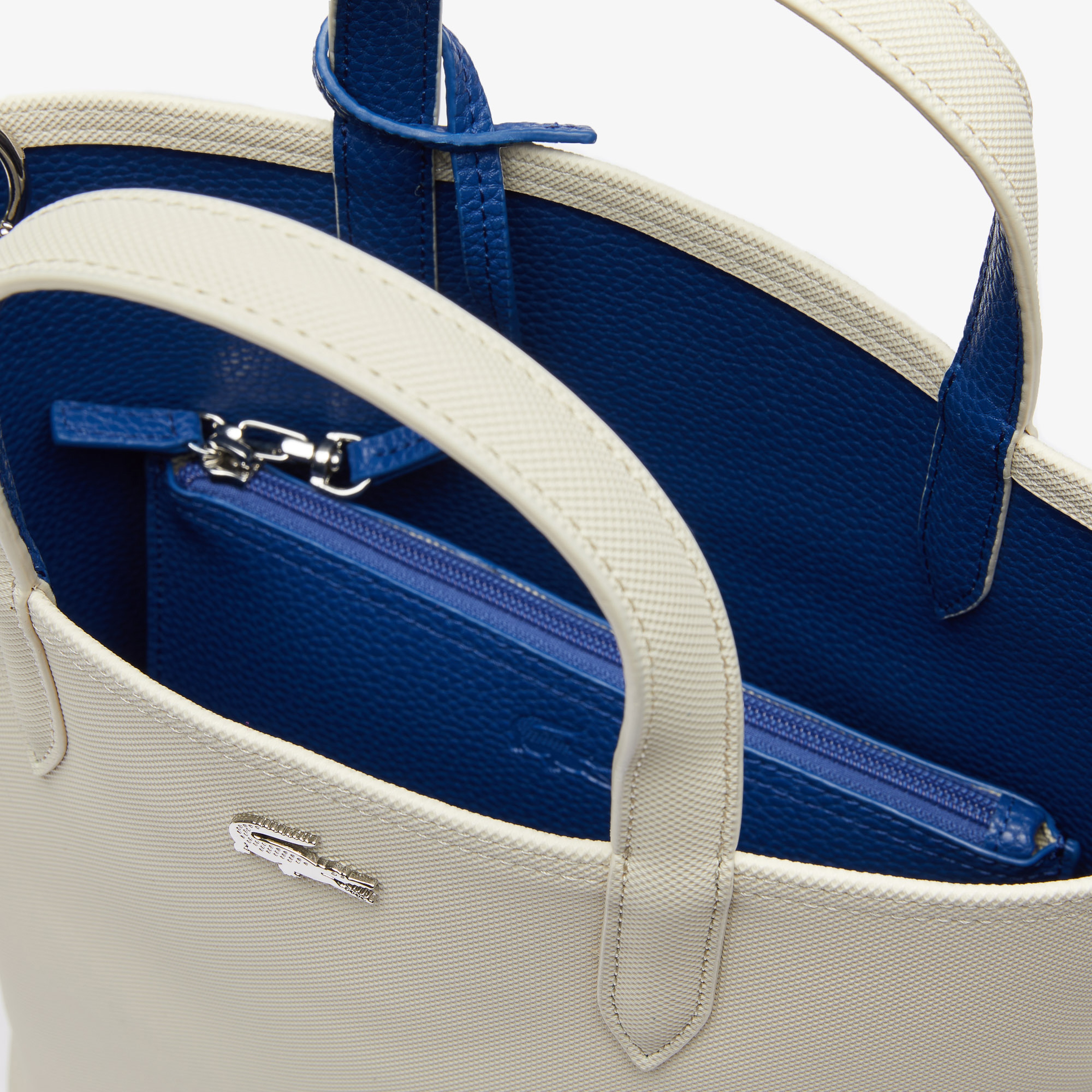 Lacoste Anna Kadın Açık Gri - Lacivert Çapraz Çift Taraflı Çanta