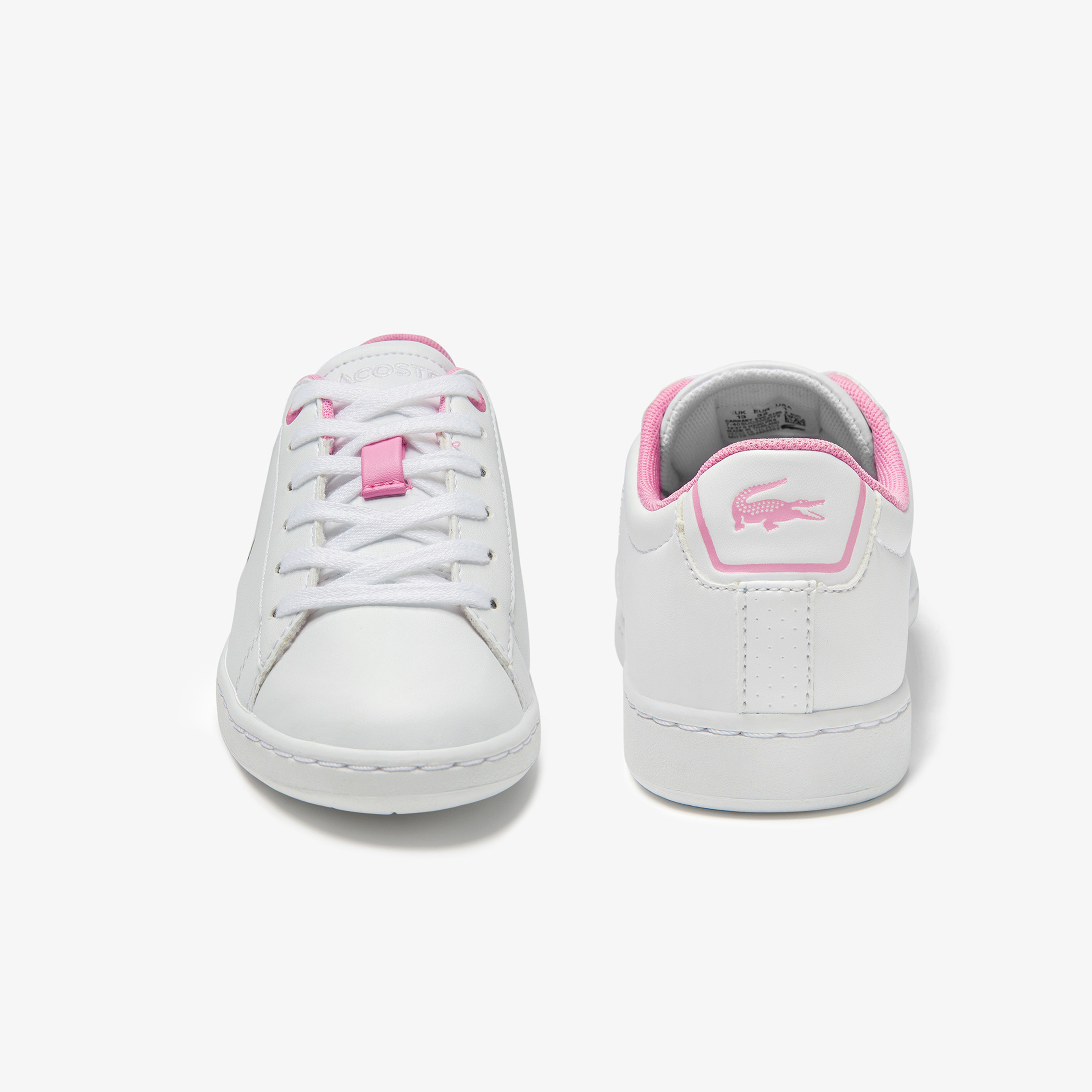 Lacoste Carnaby Evo 0120 2 Suc Çocuk Beyaz - Pembe Spor Ayakkabı